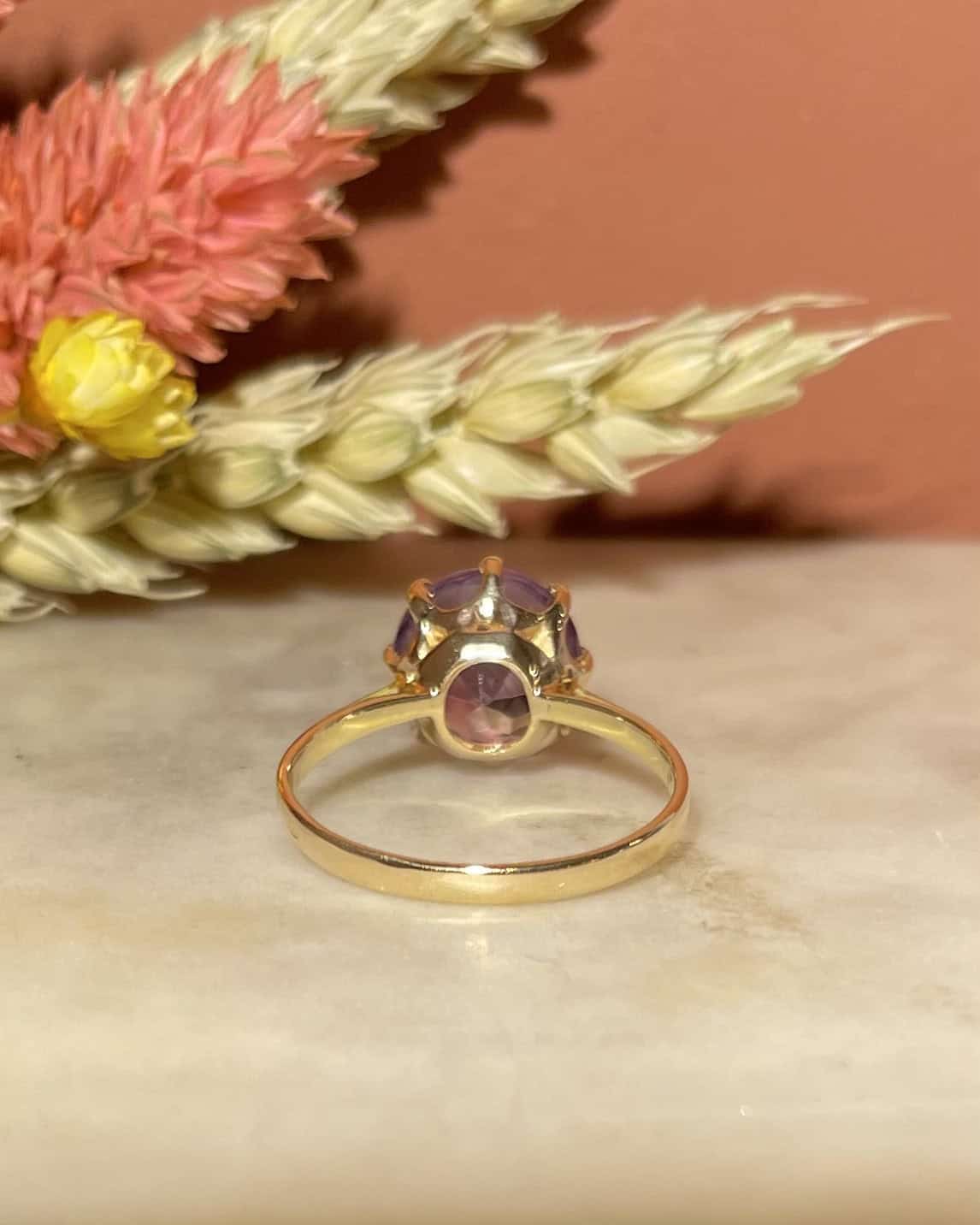 Bague Cocktail Améthyste 2 carats "Carly" - Elliade Paris