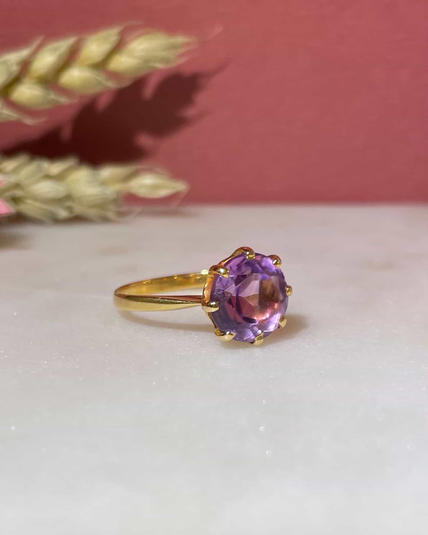 Bague Cocktail Améthyste 2 carats "Carly" - Elliade Paris