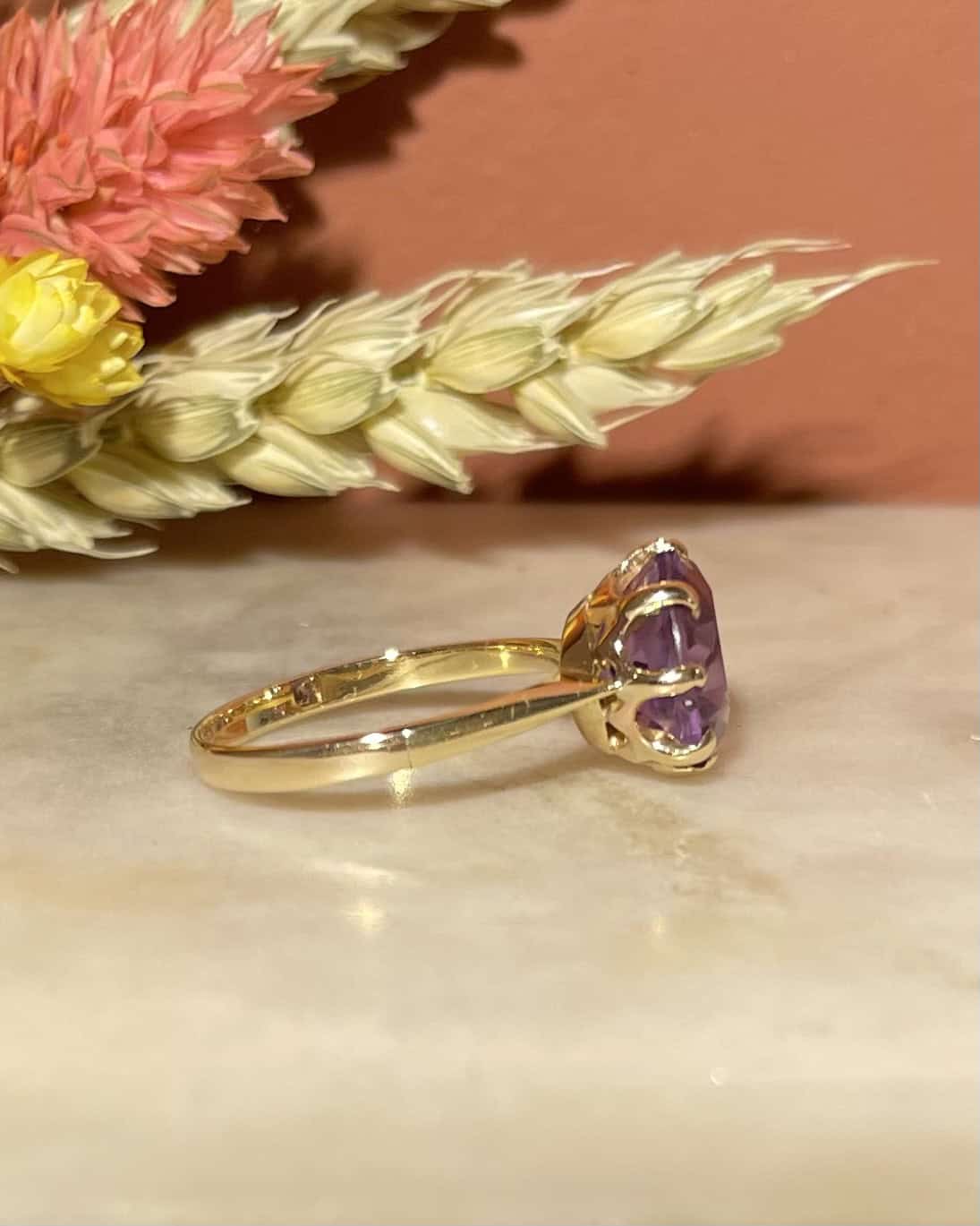 Bague Cocktail Améthyste 2 carats "Carly" - Elliade Paris