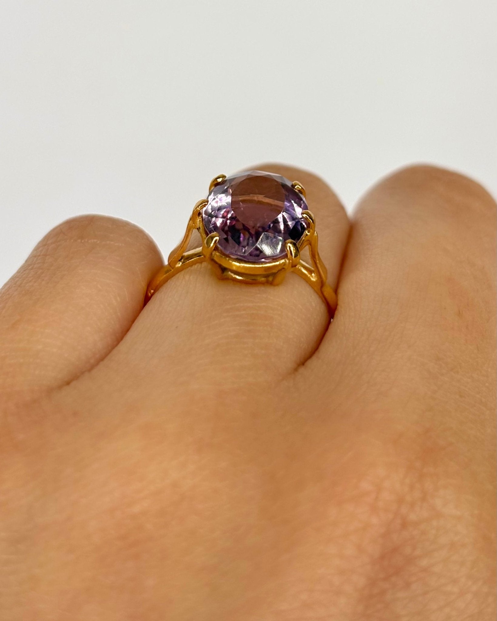 Bague Cocktail Améthyste 3.90 carats "Serine" - Elliade Paris