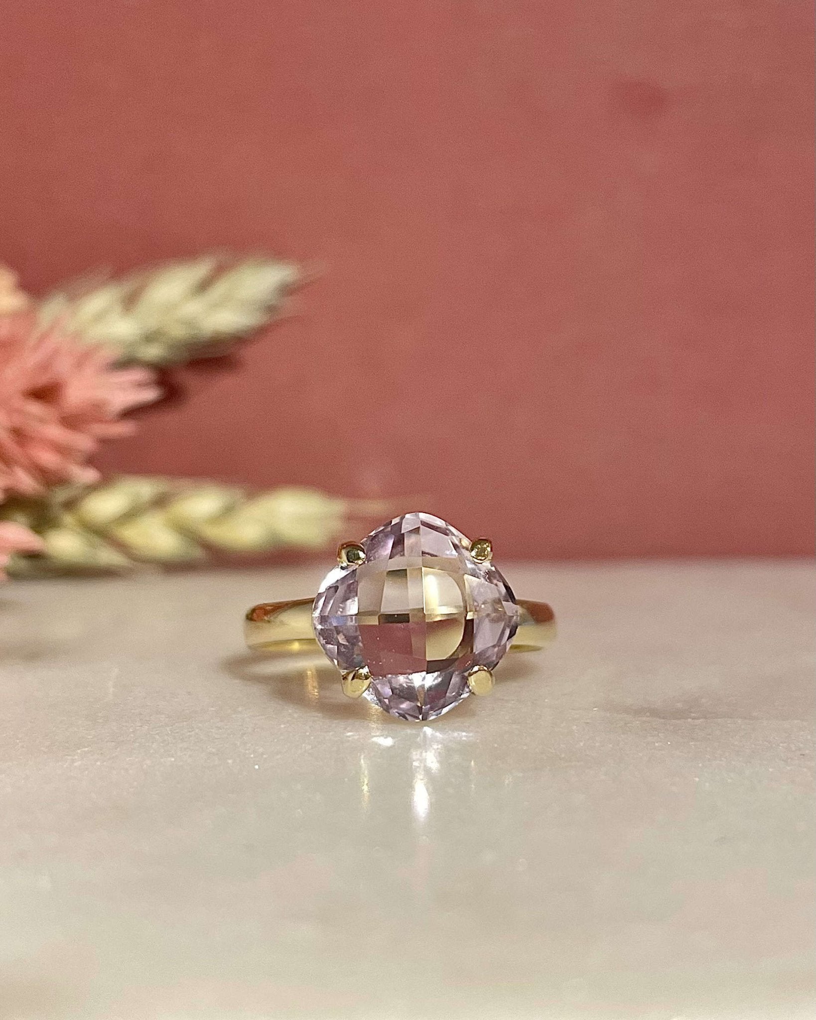 Bague Cocktail Améthyste 5.20 carats "Aurora" - Elliade Paris