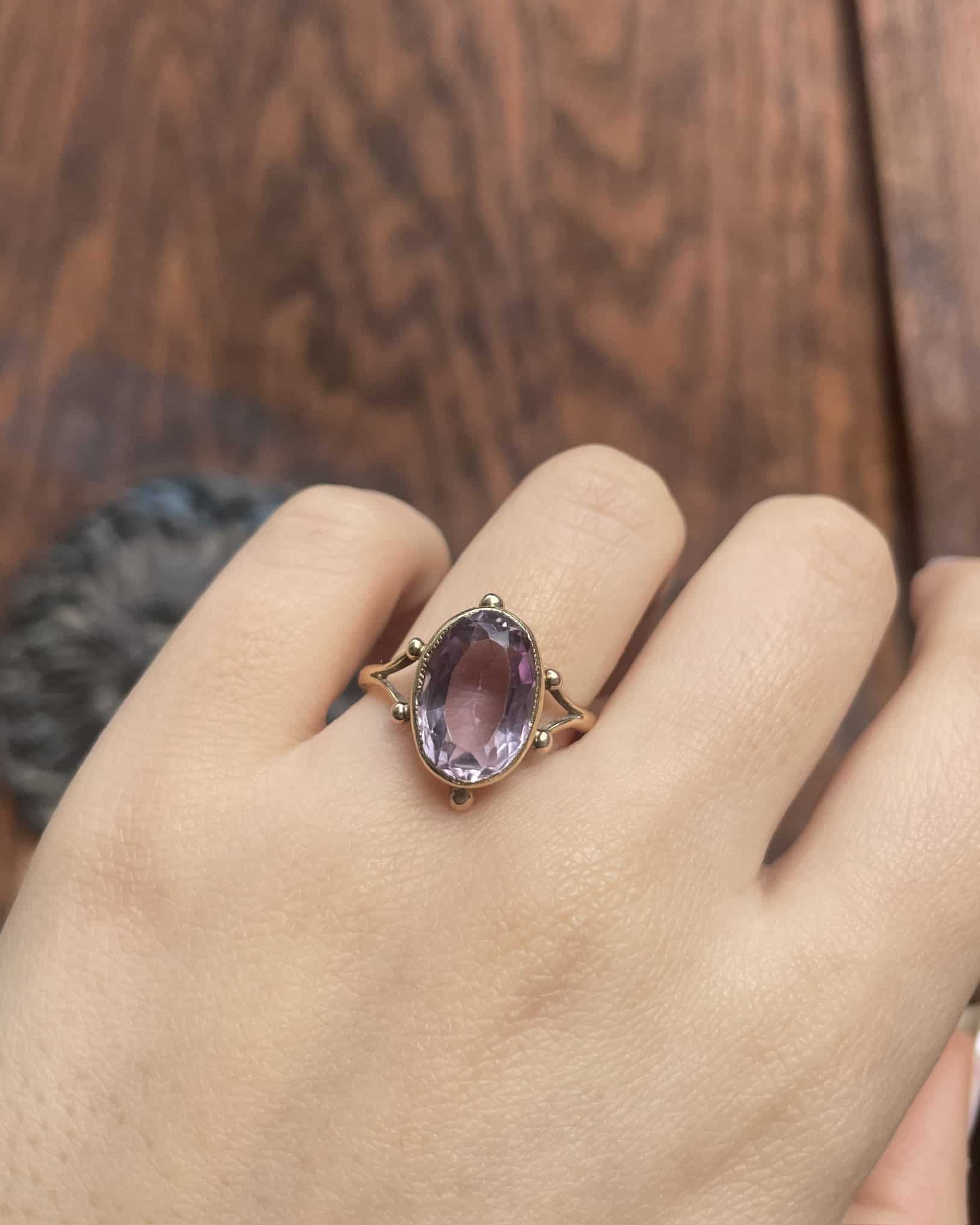 Bague Cocktail Améthyste 6.50 carats "Ariel" - Elliade Paris