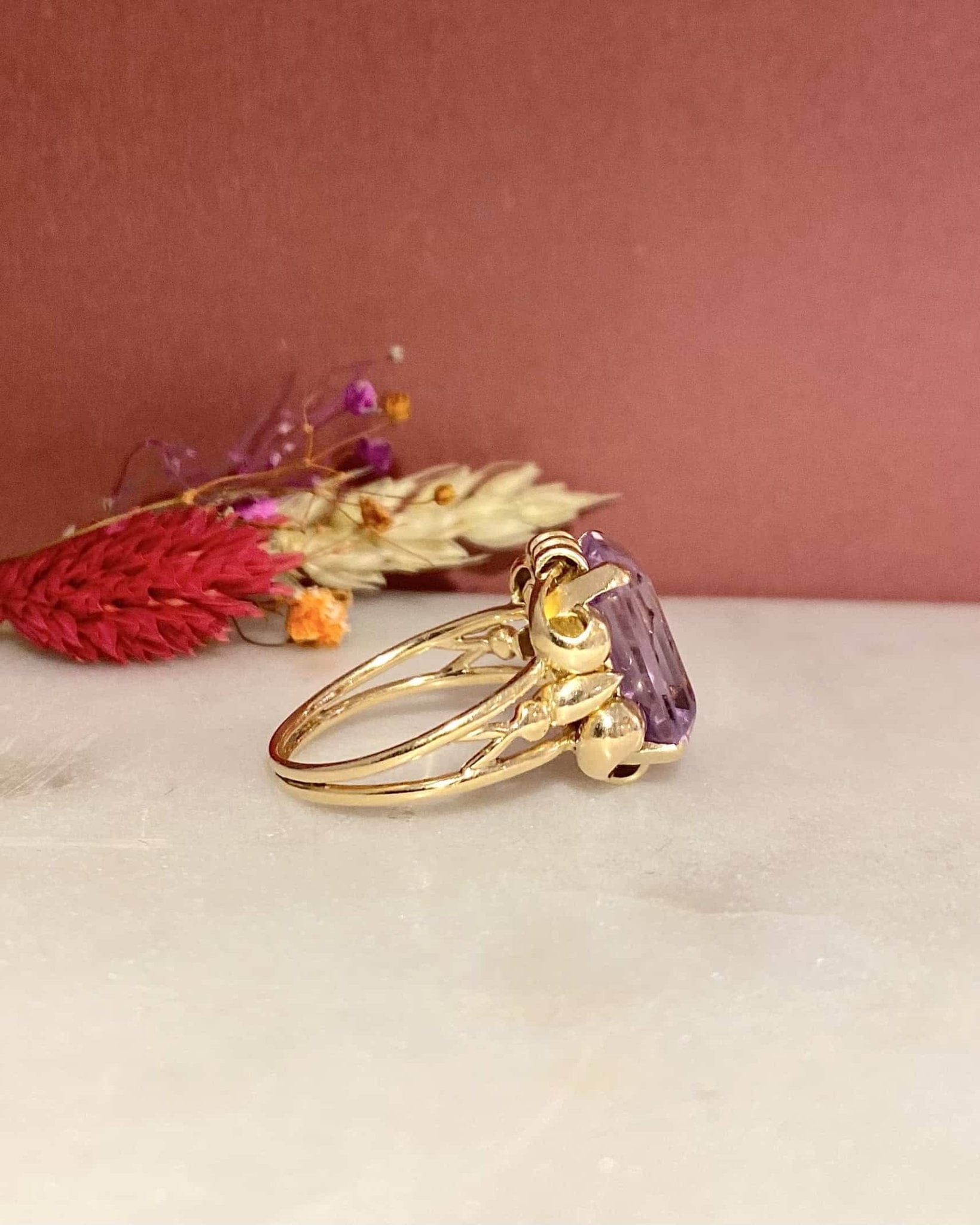 Bague Cocktail Améthyste 7.90 Carats "Arthémis" - Elliade Paris