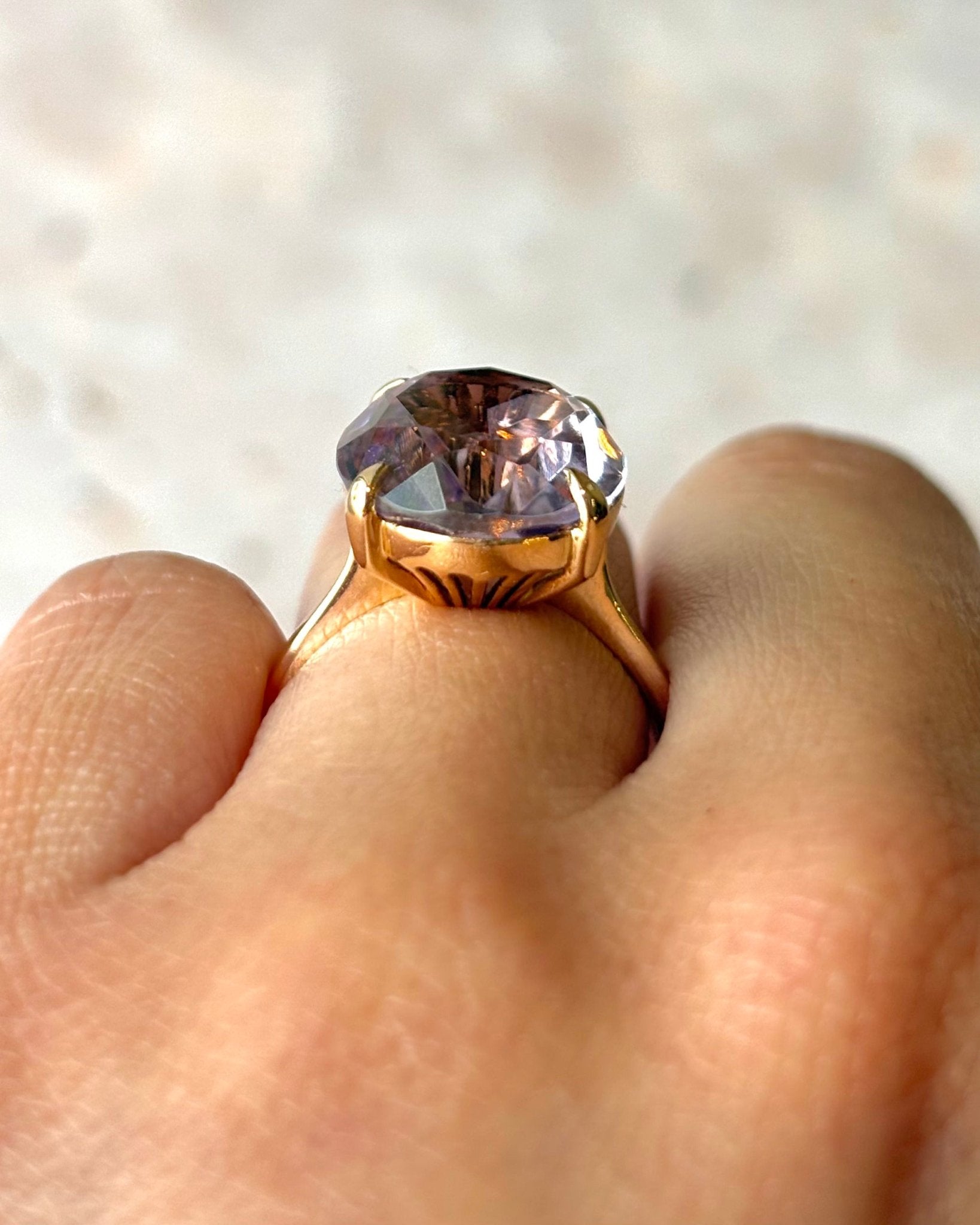 Bague Cocktail Améthyste 7.90 carats "Maëlle" - Elliade Paris