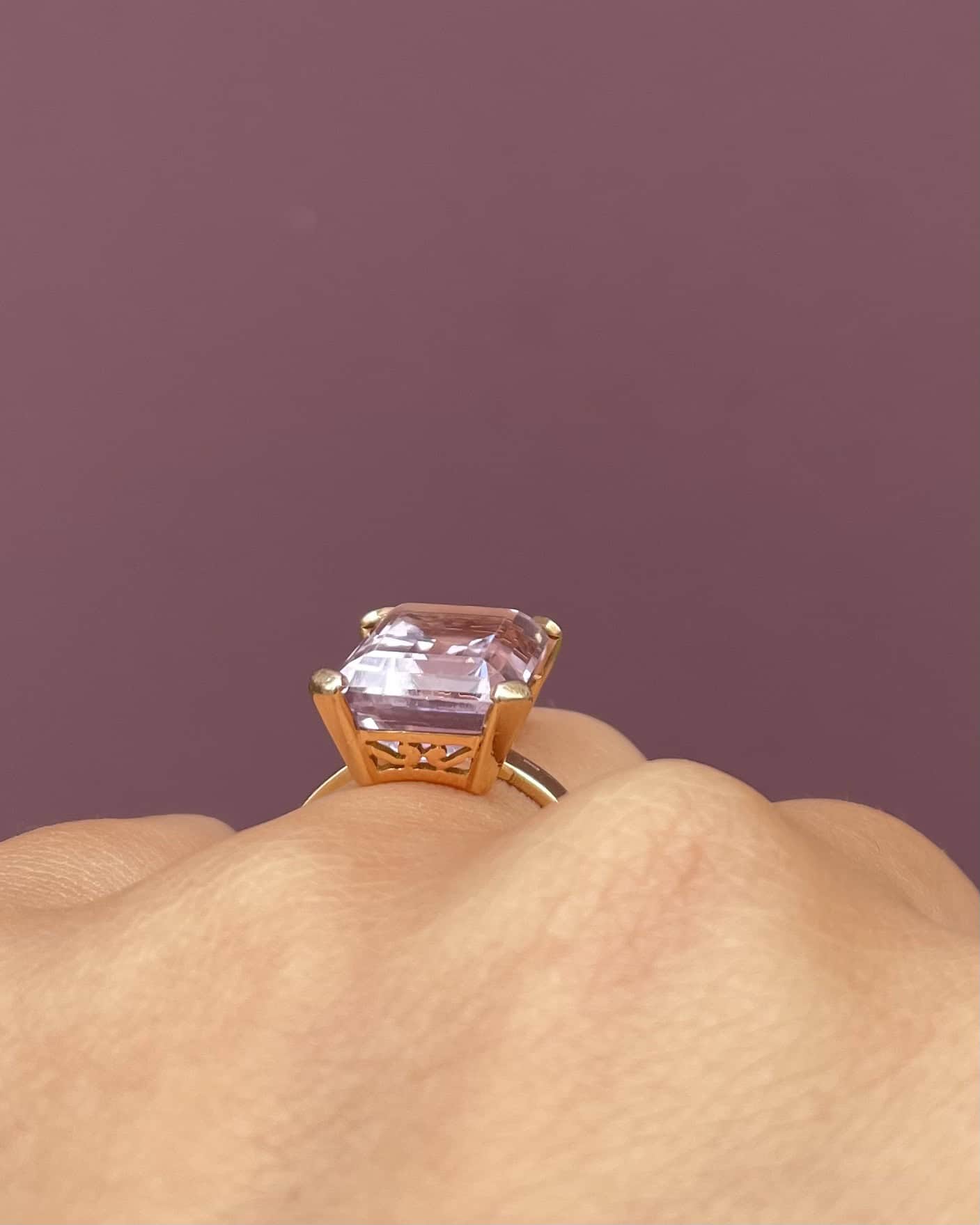 Bague Cocktail Améthyste 8.90 Carats "Yasmina" - Elliade Paris