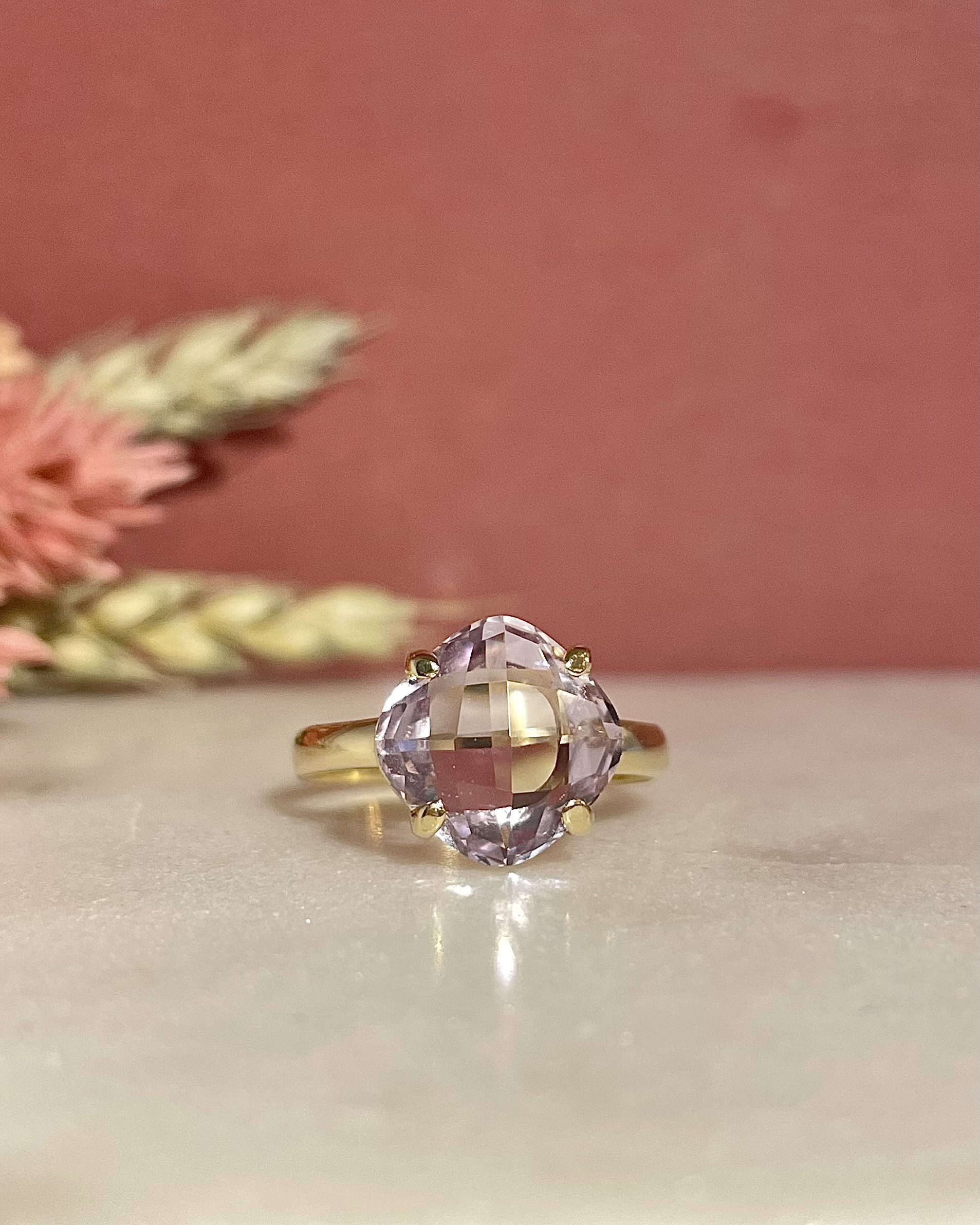 Bague Cocktail Améthyste 5.20 carats "Aurora" - Elliade Paris
