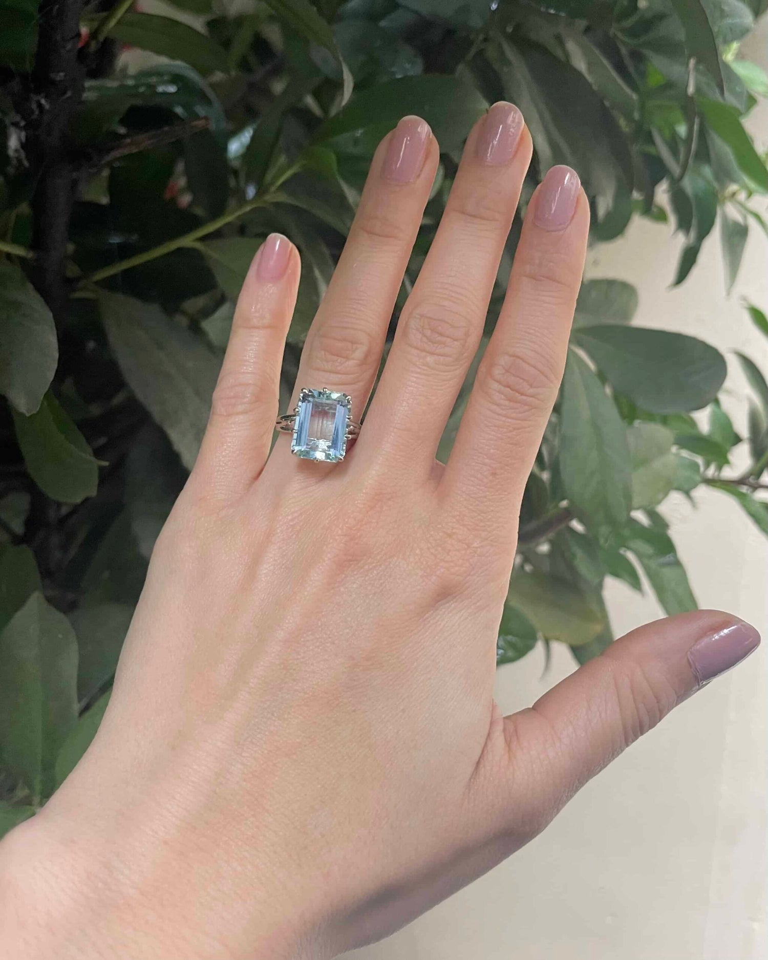 Bague Cocktail Aigue-Marine 7 carats "Rhéa"