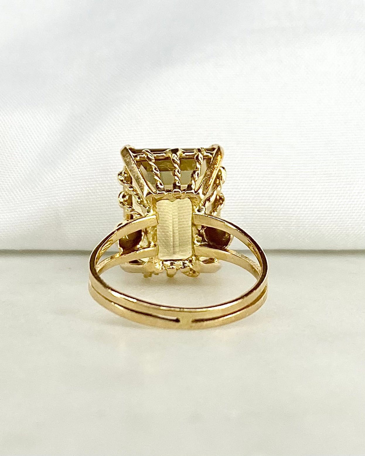 Bague Cocktail Citrine 10 carats "Julia" - Elliade Paris