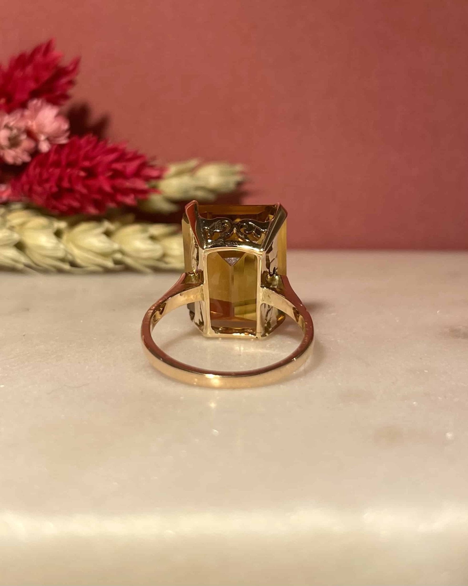 Bague Cocktail Citrine 10.40 Carats "Sacha" - Elliade Paris