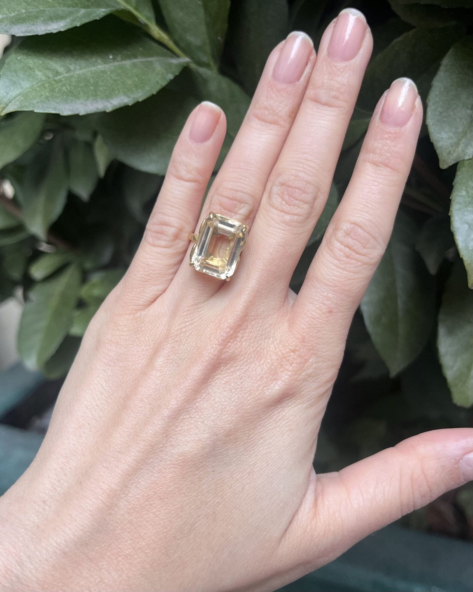 Bague Cocktail Citrine 11 Carats "Brandy" - Elliade Paris