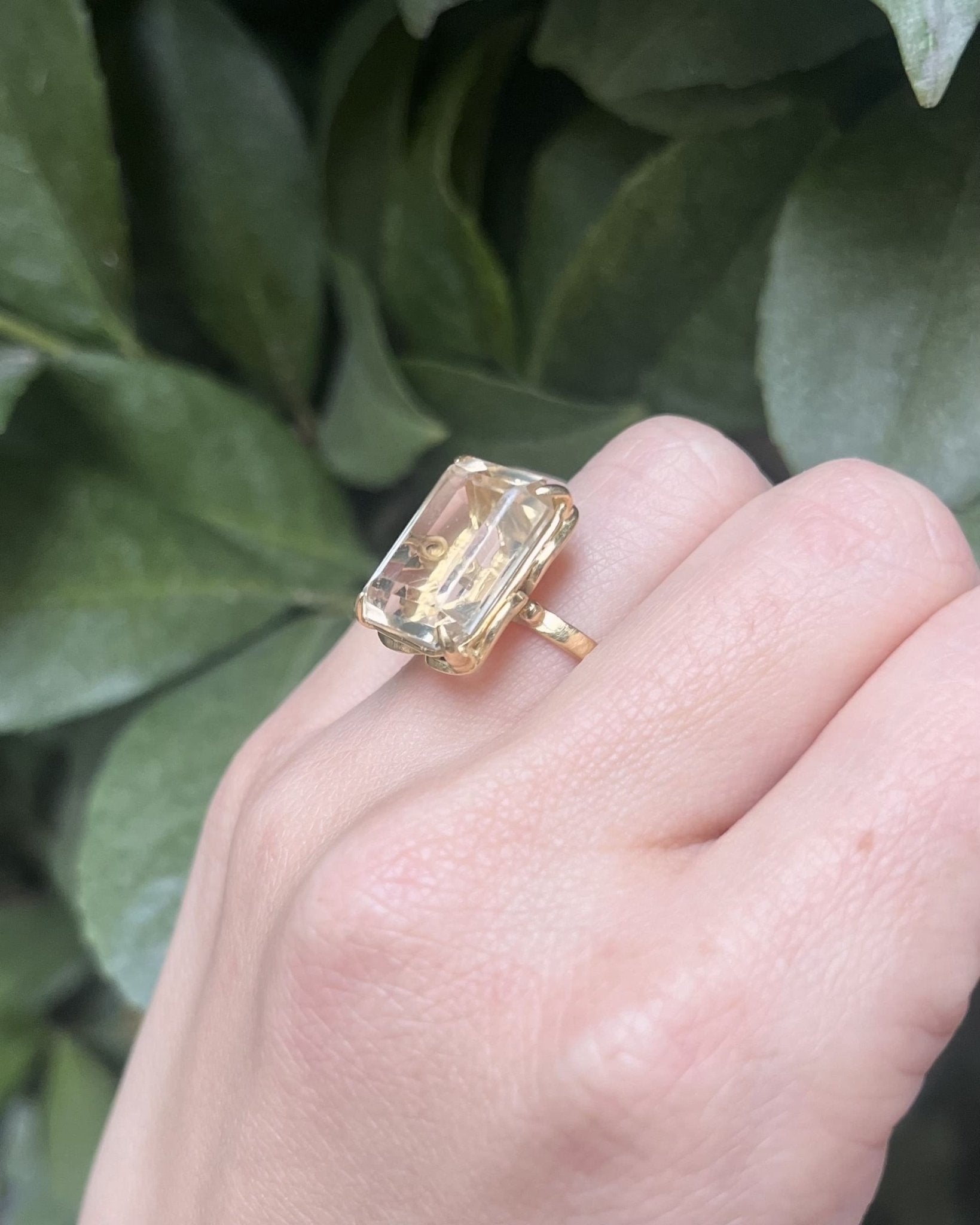 Bague Cocktail Citrine 11 Carats "Brandy" - Elliade Paris