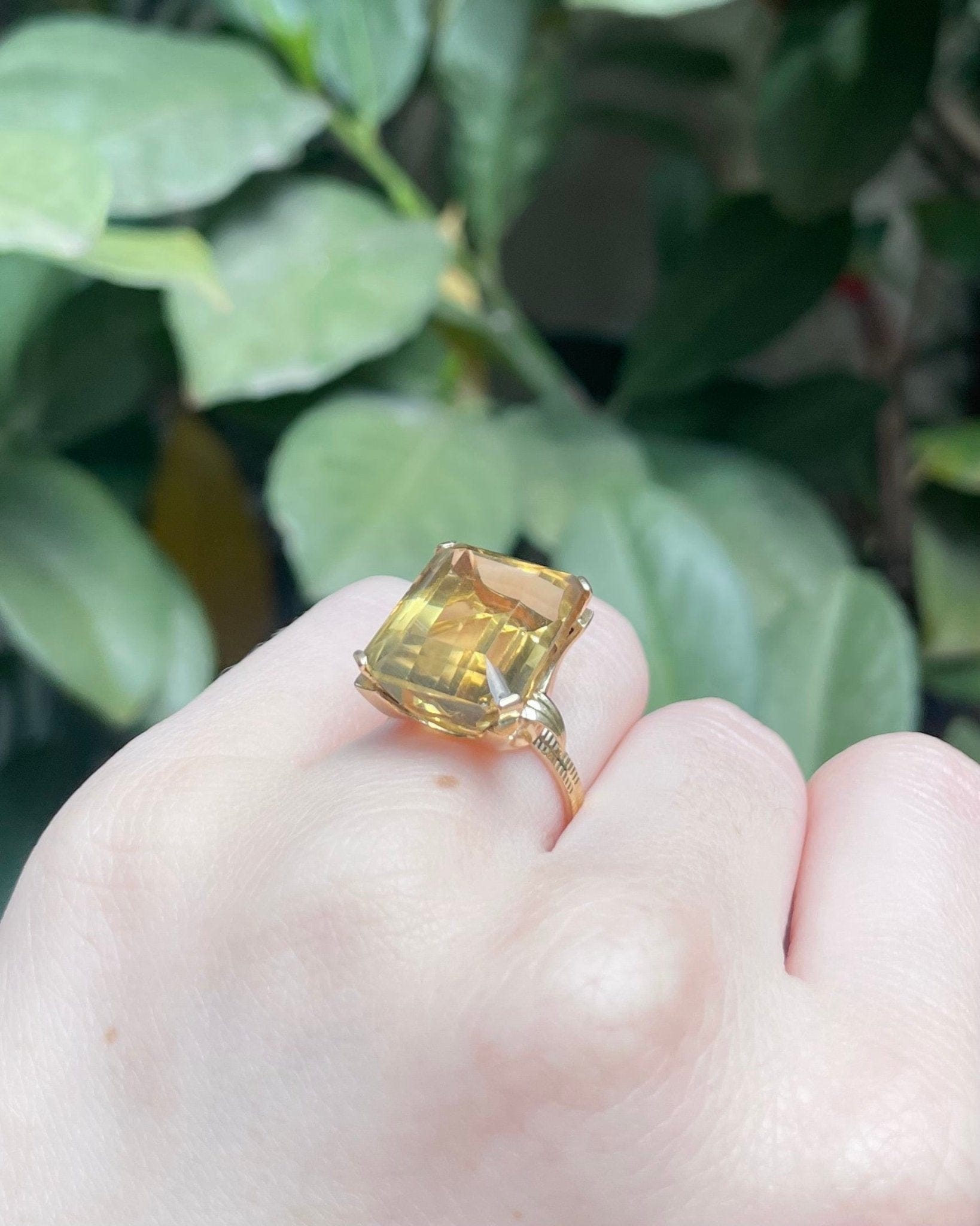 Bague Cocktail Citrine 12.40 Carats "Terelle" - Elliade Paris