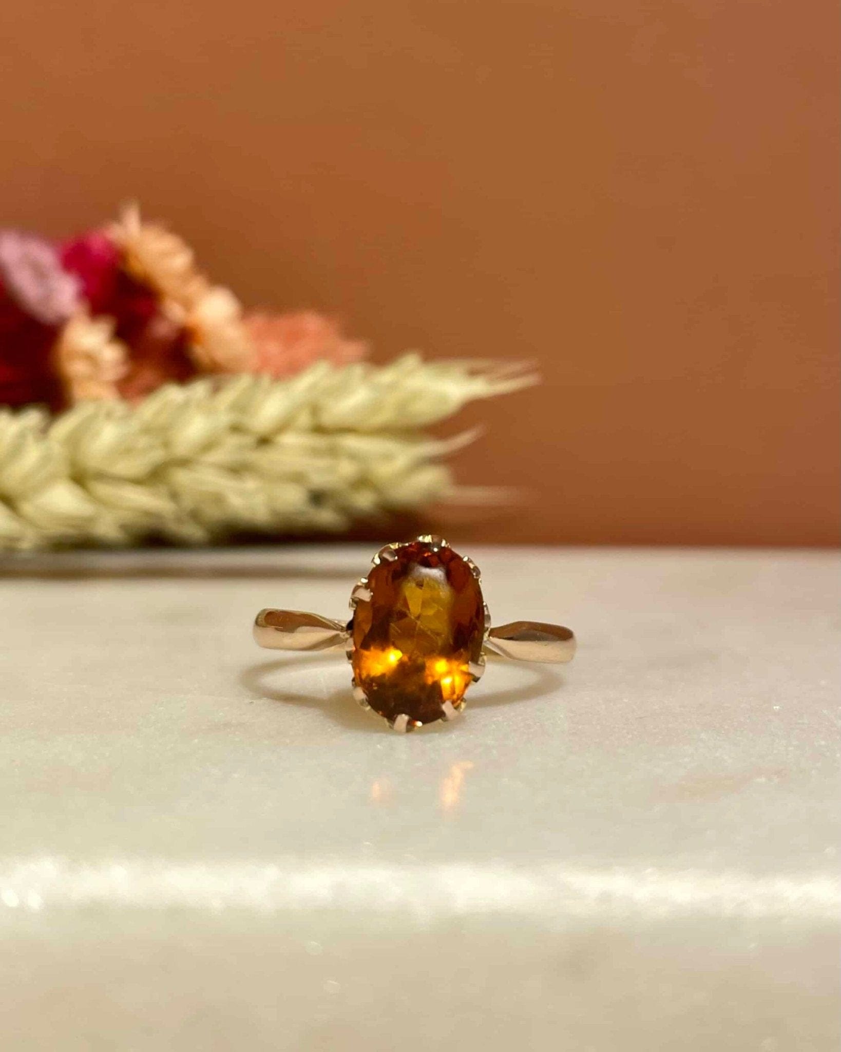 Bague Cocktail Citrine 2.10 Carats "Orphée" - Elliade Paris
