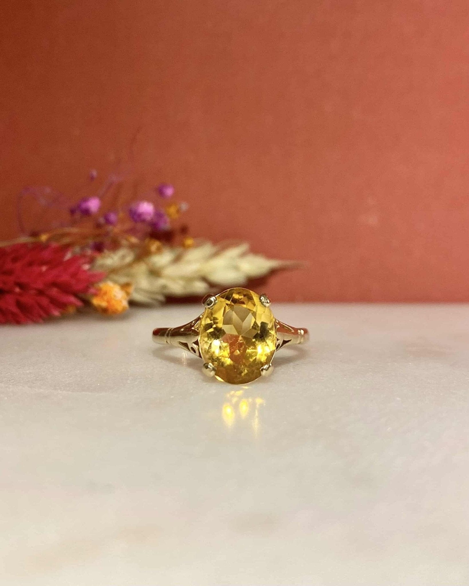 Bague Cocktail Citrine 2.20 carats "Denise" - Elliade Paris