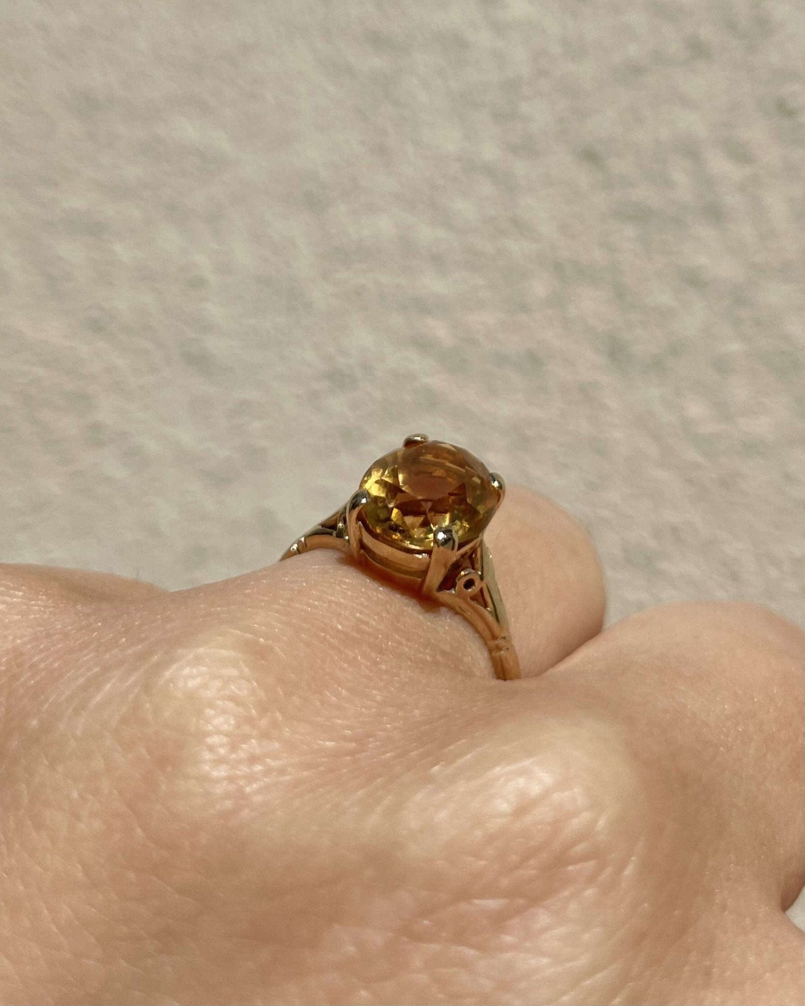 Bague Cocktail Citrine 2.20 carats "Denise" - Elliade Paris