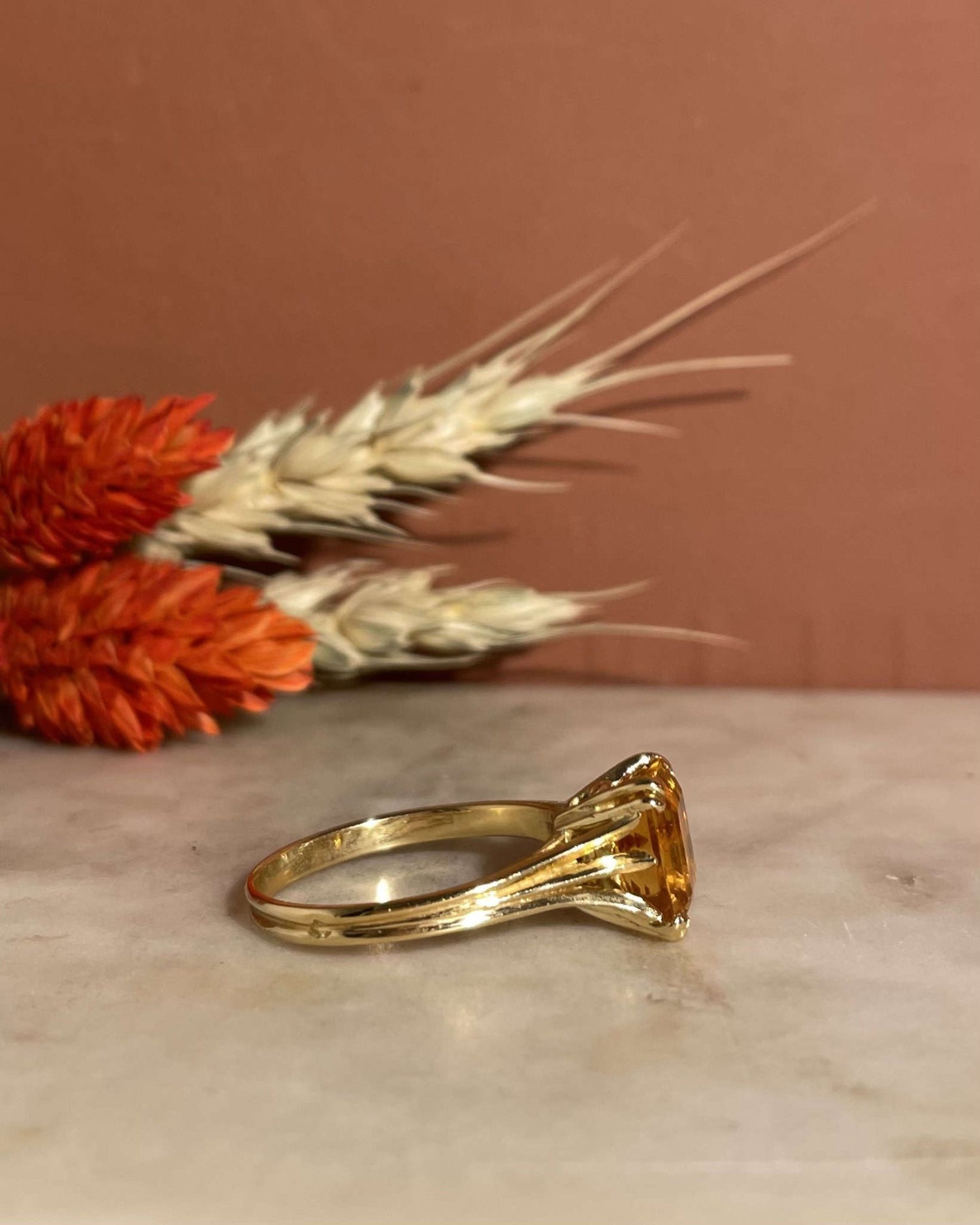 Bague Cocktail Citrine 3 carats "Elianna" - Elliade Paris
