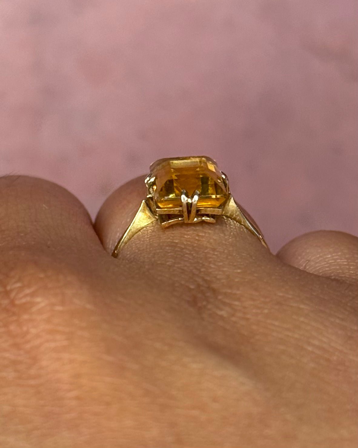 Bague Cocktail Citrine 3.2 carats & Or 18 carats "Irina" - Elliade Paris