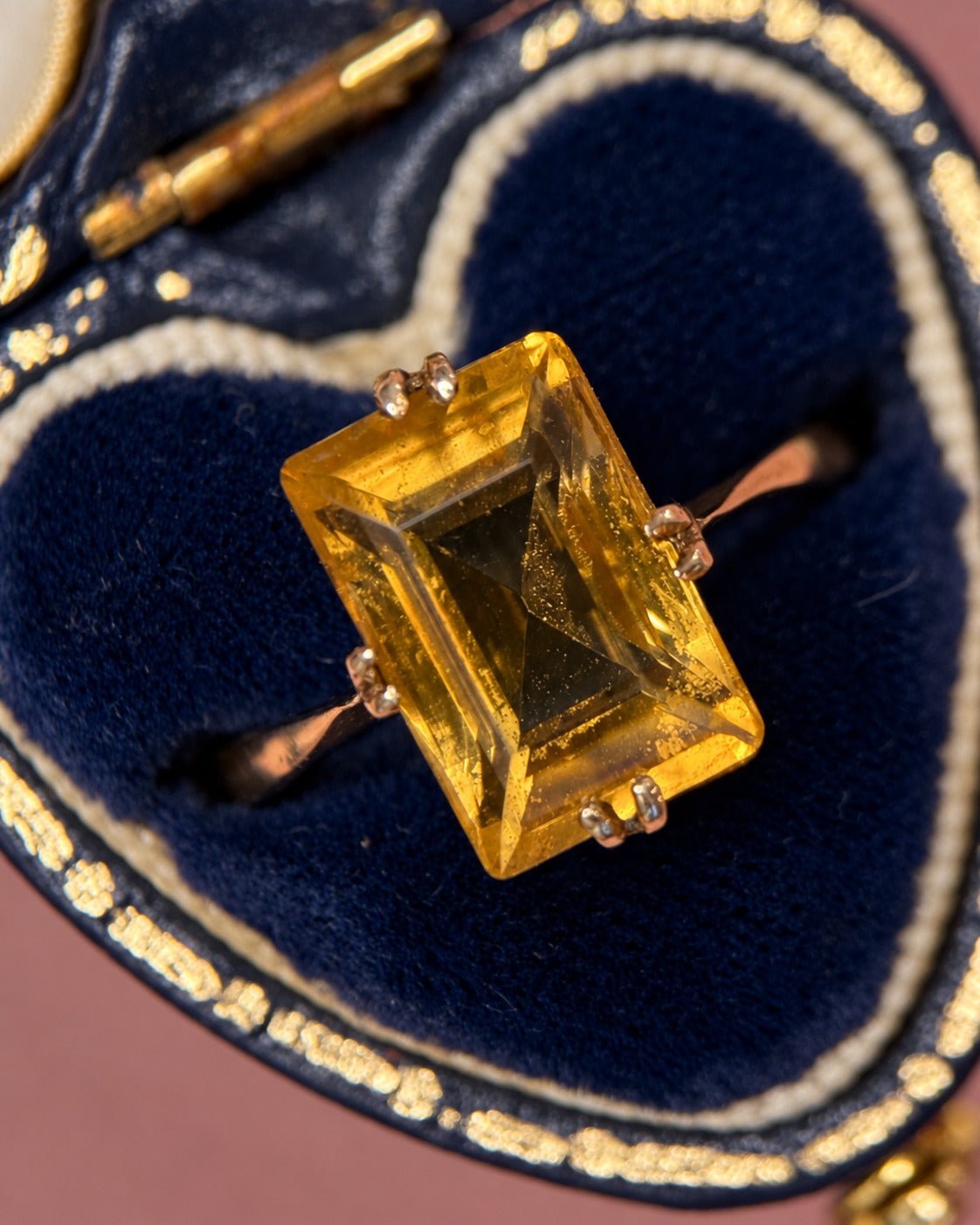 Bague Cocktail Citrine 3.2 carats & Or 18 carats "Irina" - Elliade Paris