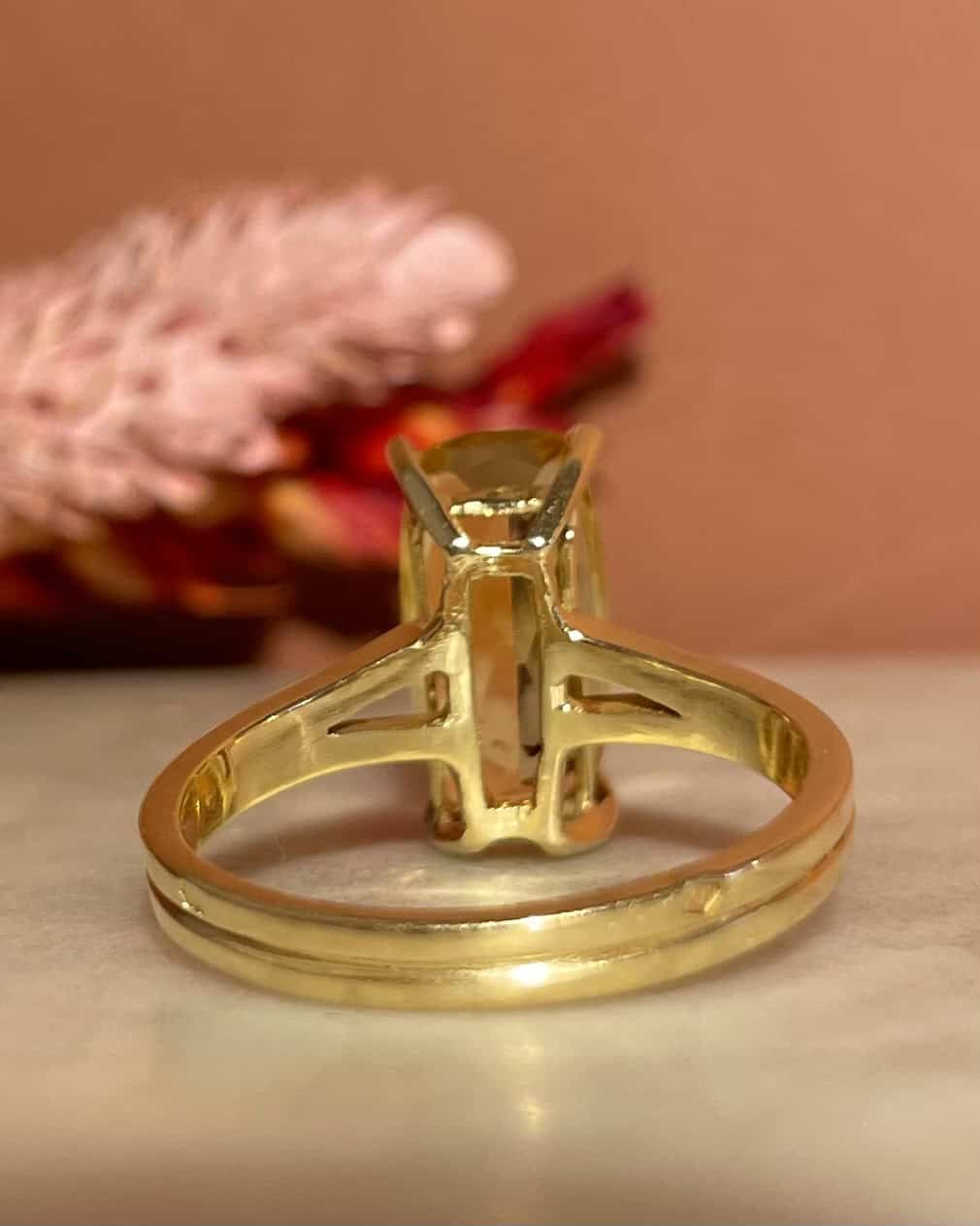 Bague Cocktail Citrine 3.30 carats "Rhoda" - Elliade Paris