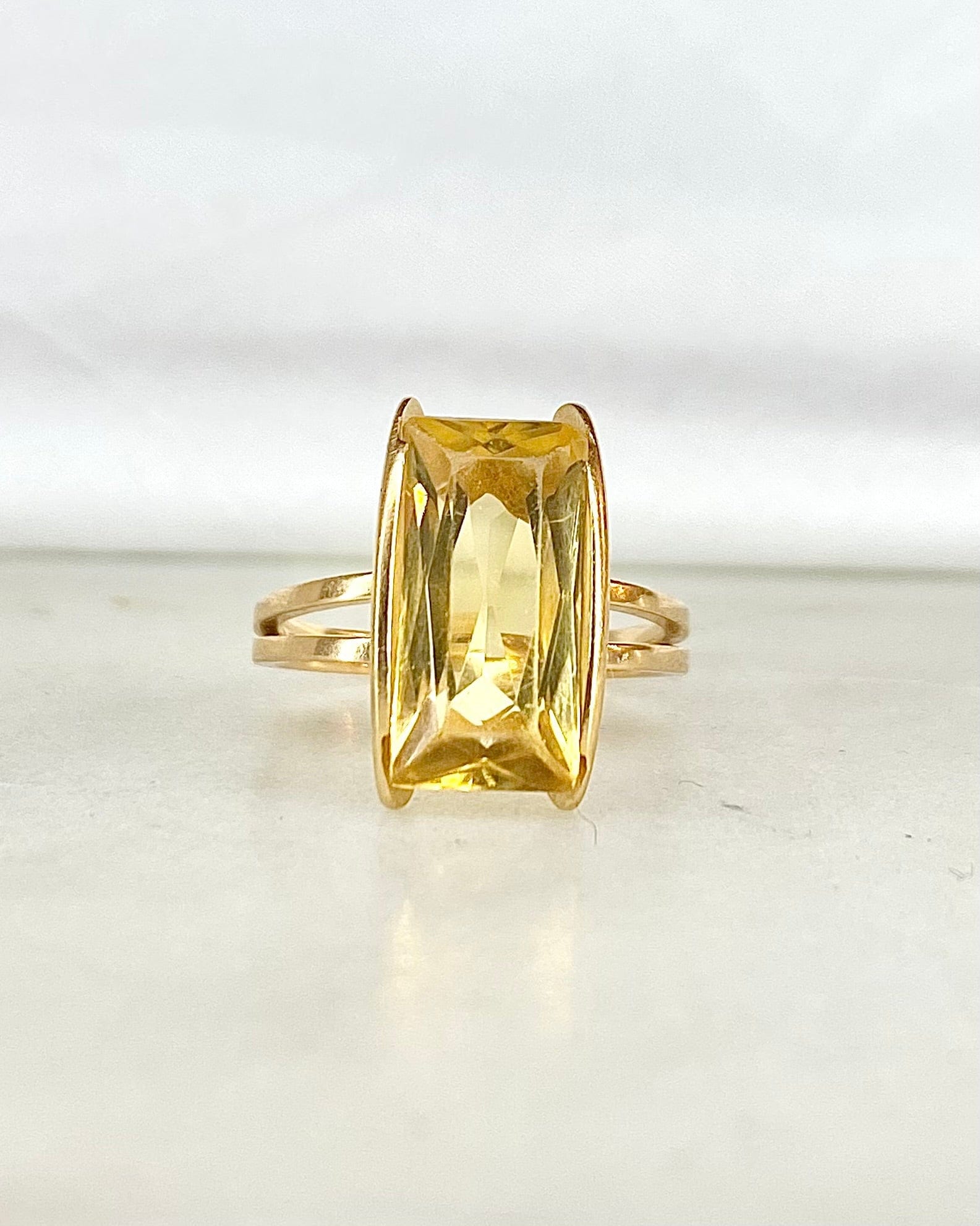 Bague Cocktail Citrine 3.70 carats "Olga" - Elliade Paris