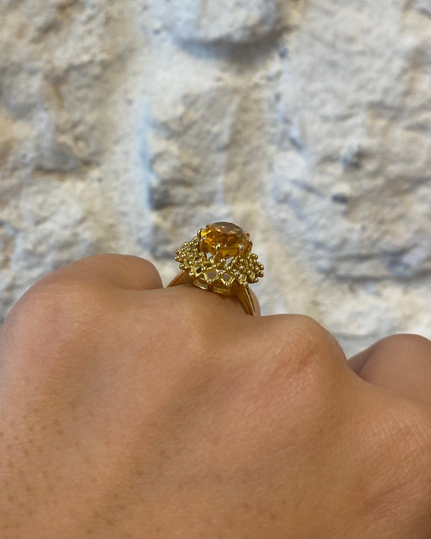 Bague Cocktail Citrine 3.80 carats "Dorra" - Elliade Paris