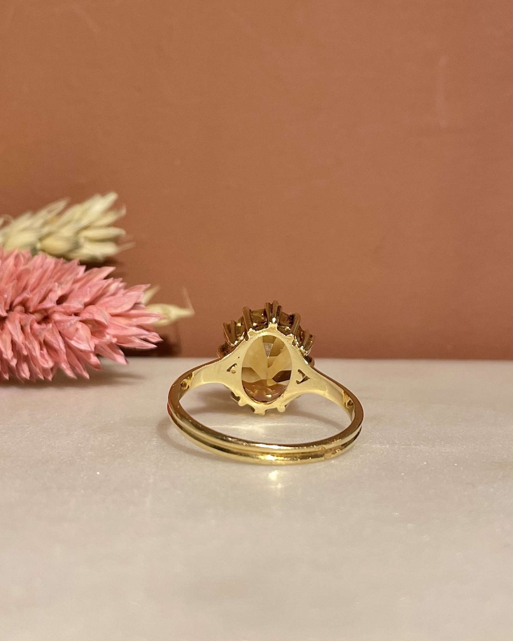 Bague Cocktail Citrine 3.90 Carats "Analia" - Elliade Paris
