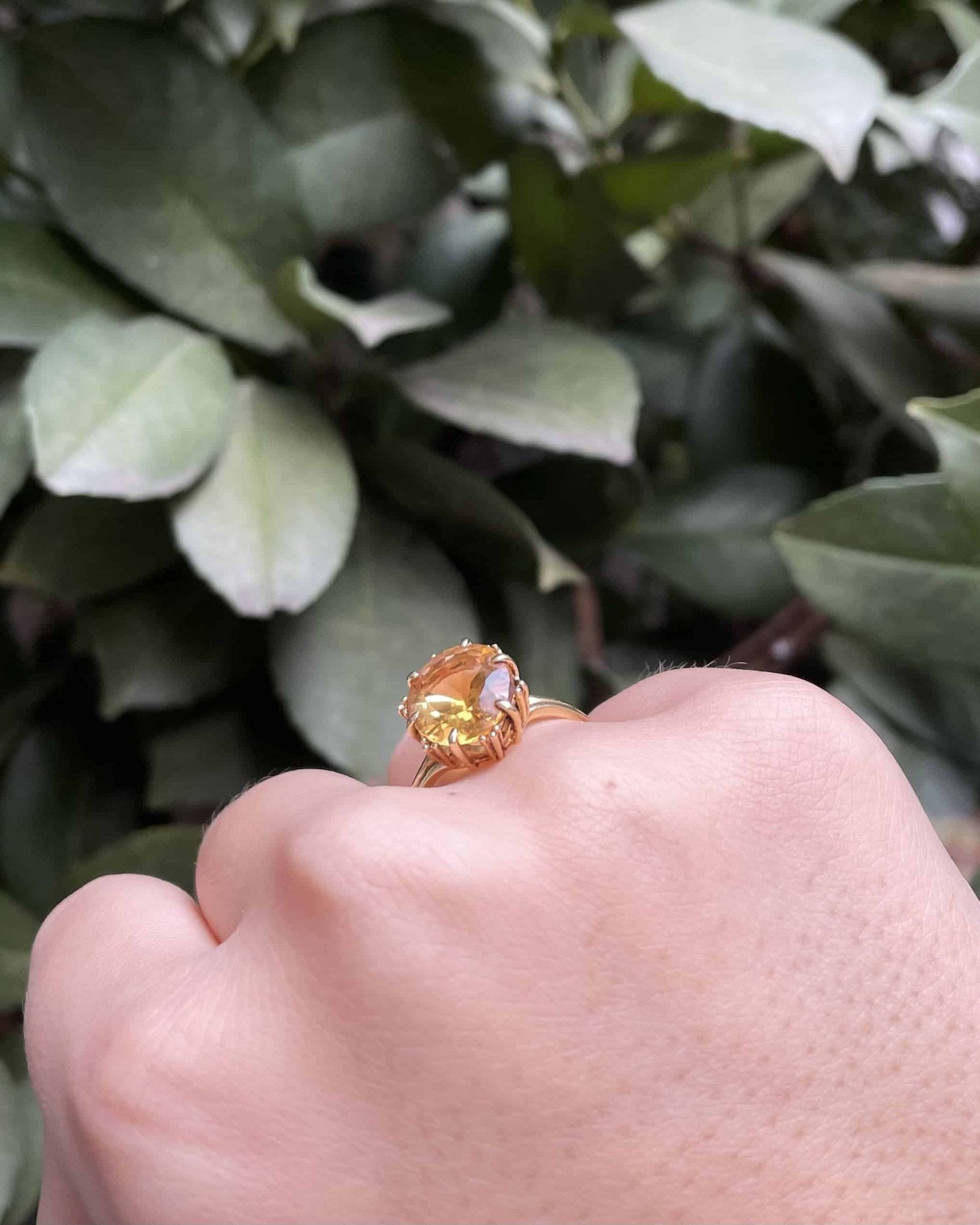 Bague Cocktail Citrine 3.90 Carats "Analia" - Elliade Paris
