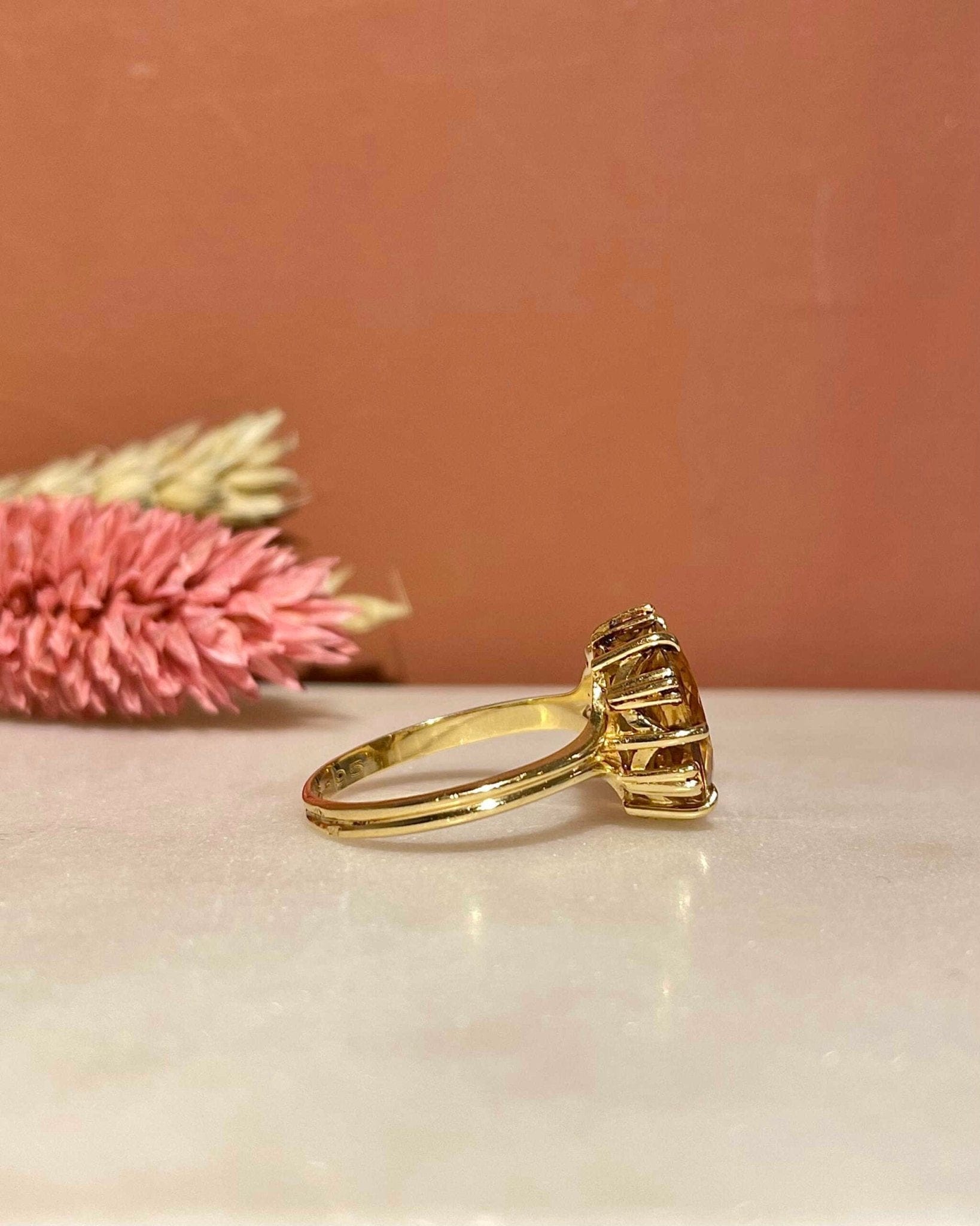 Bague Cocktail Citrine 3.90 Carats "Analia" - Elliade Paris