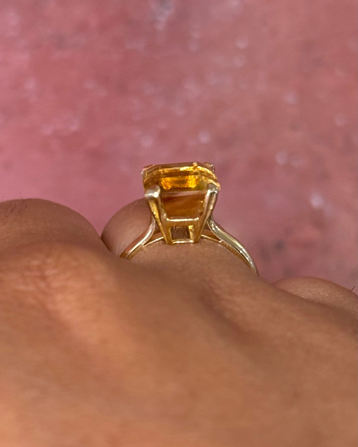 Bague Cocktail Citrine 3.90 carats & Or "Emma" - Elliade Paris