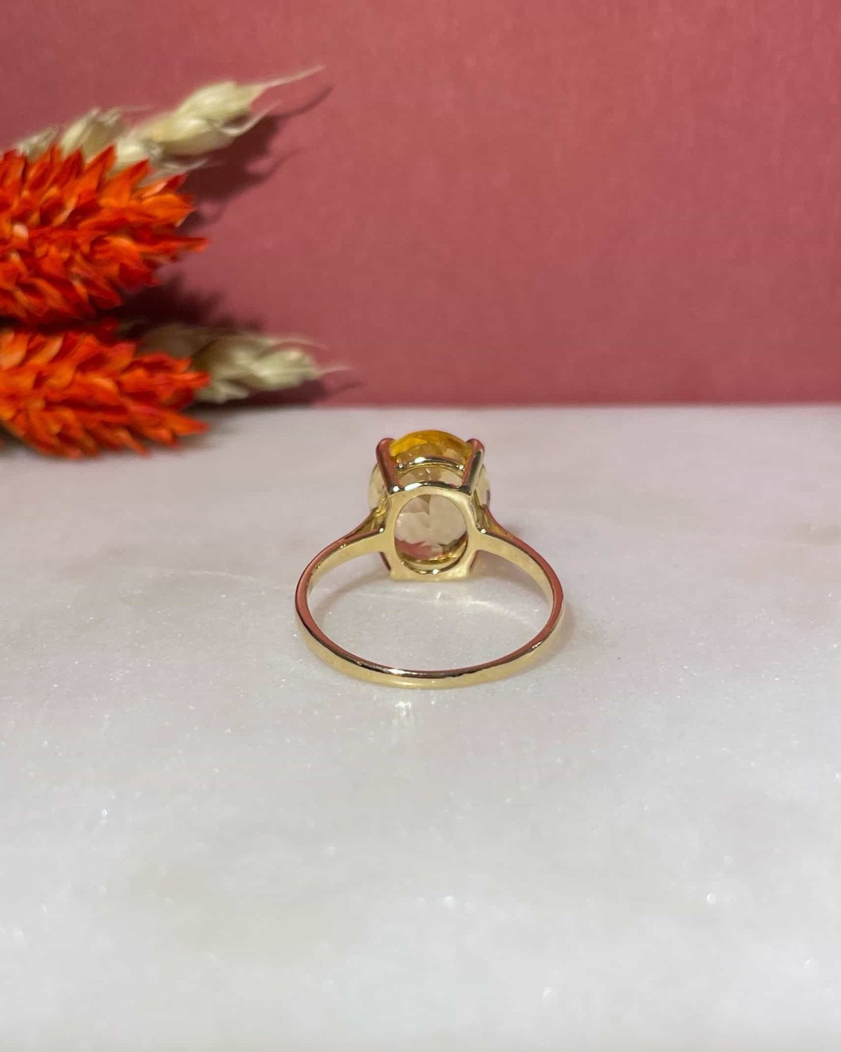 Bague Cocktail Citrine 4.25 Carats "Selaya" - Elliade Paris