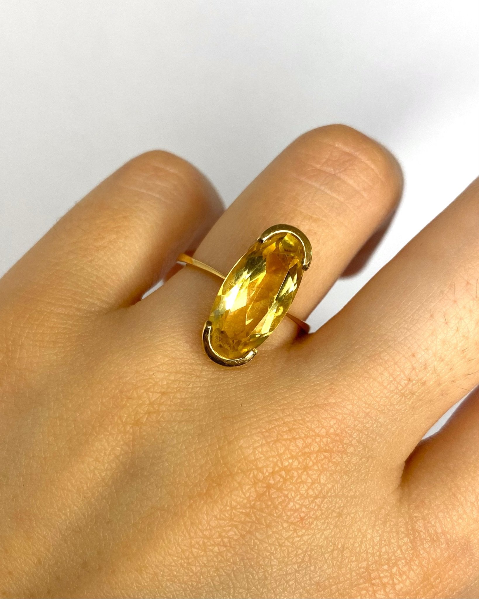 Bague Cocktail Citrine 4.50 carats "Rana" - Elliade Paris