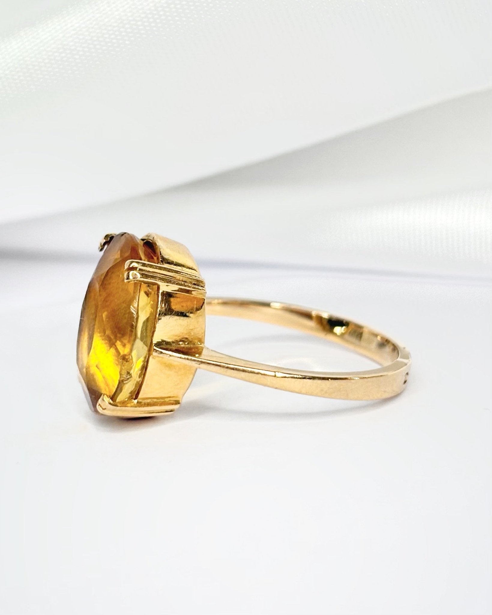 Bague Cocktail Citrine 5 carats "Maurine" - Elliade Paris