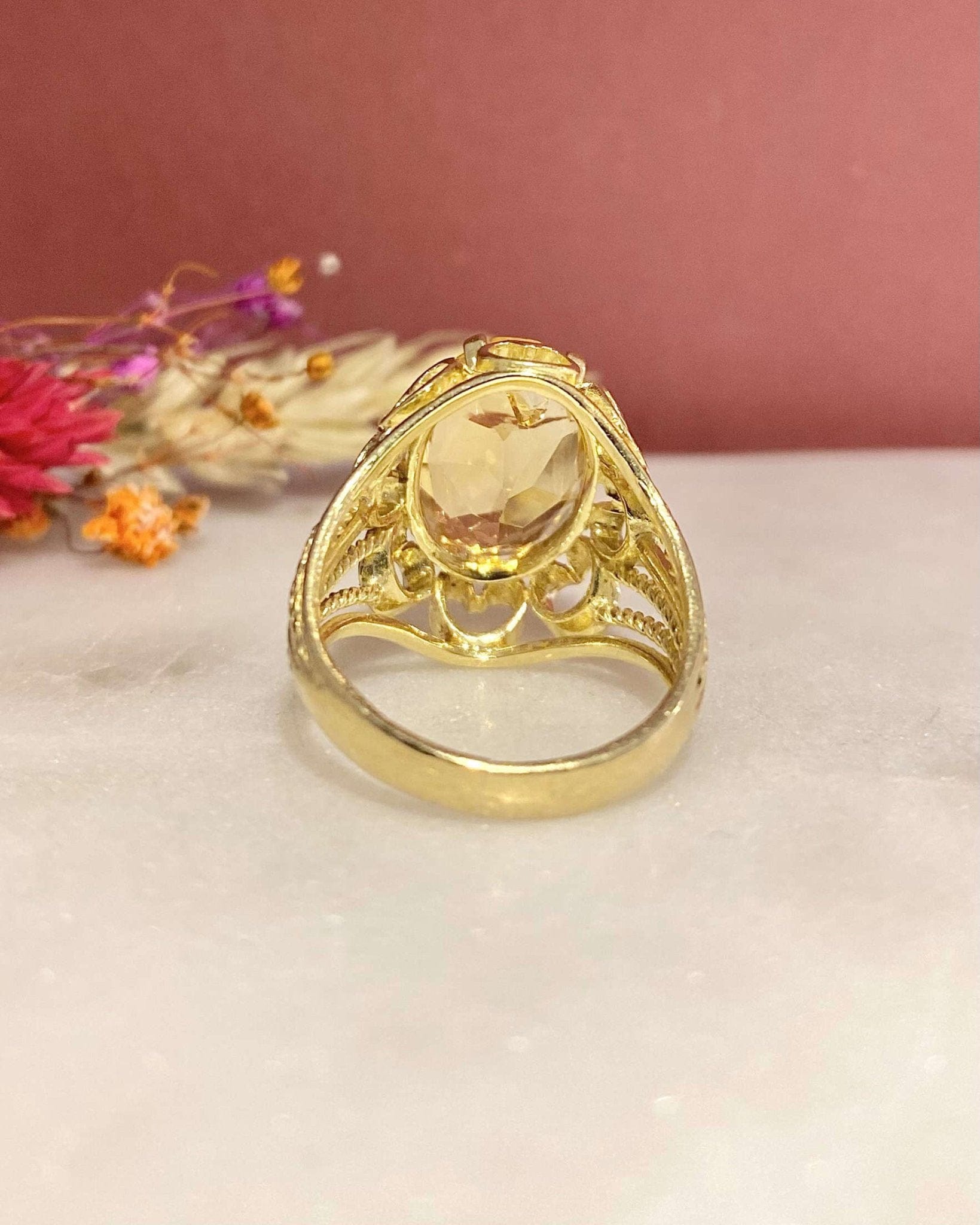 Bague Cocktail Citrine 5.50 carats "Garance" - Elliade Paris