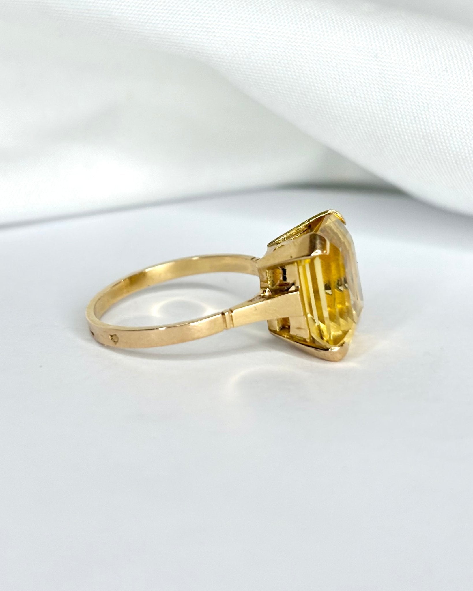 Bague Cocktail Citrine 6 carats "Johanna" - Elliade Paris
