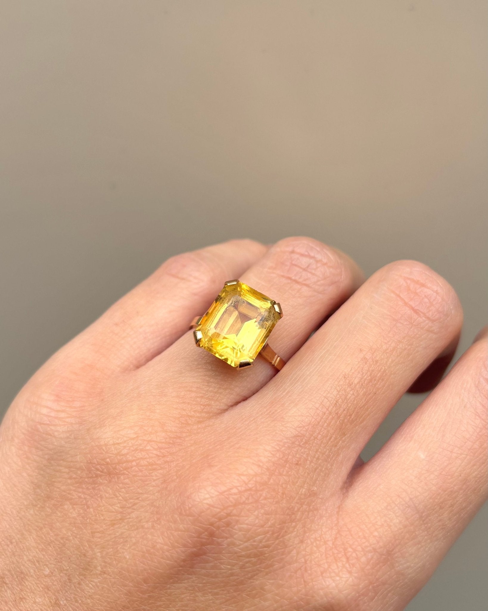 Bague Cocktail Citrine 6 carats "Johanna" - Elliade Paris