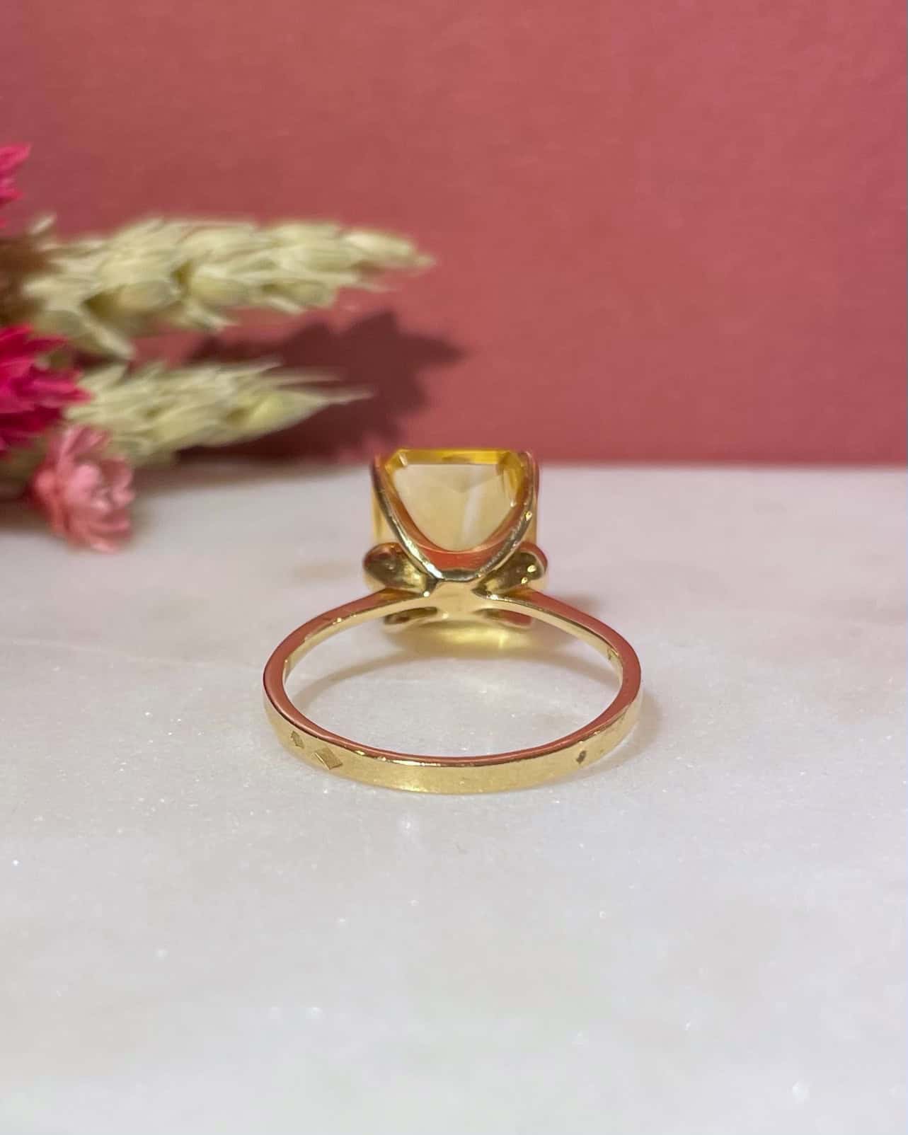Bague Cocktail Citrine 6 Carats "Nexie" - Elliade Paris
