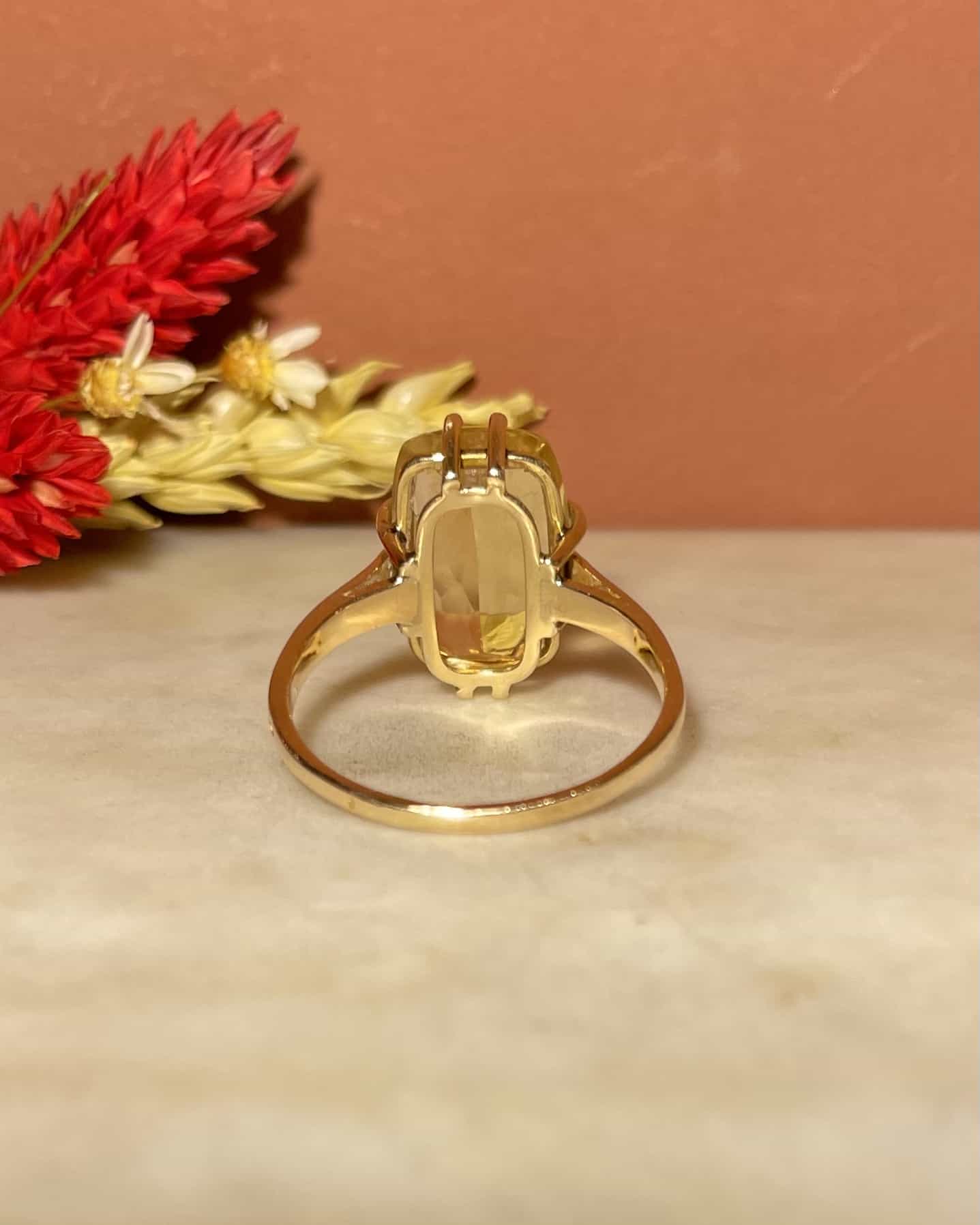 Bague Cocktail Citrine 6.75 Carats "Elenia" - Elliade Paris