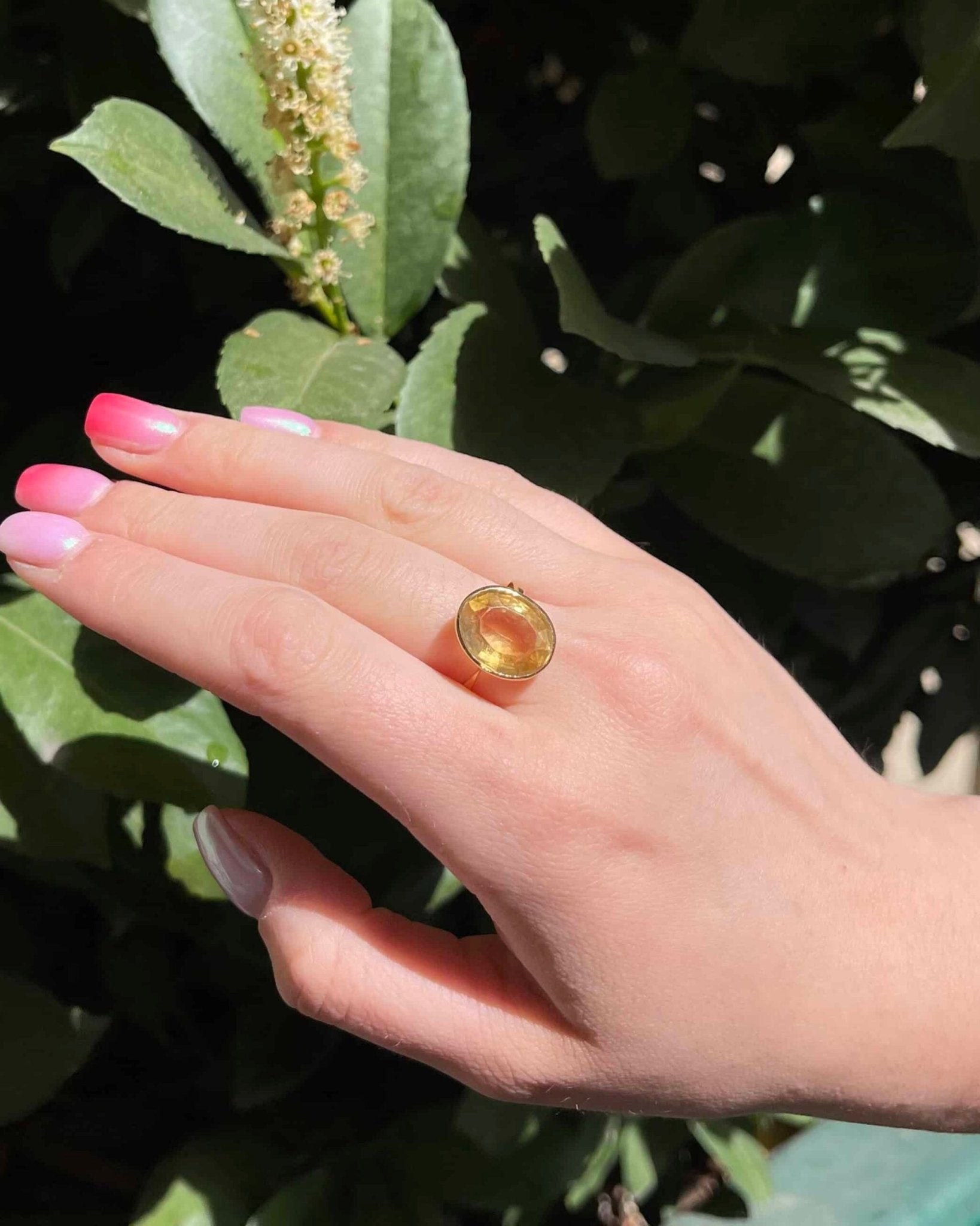 Bague Cocktail Citrine 6.75 carats "Shana" - Elliade Paris