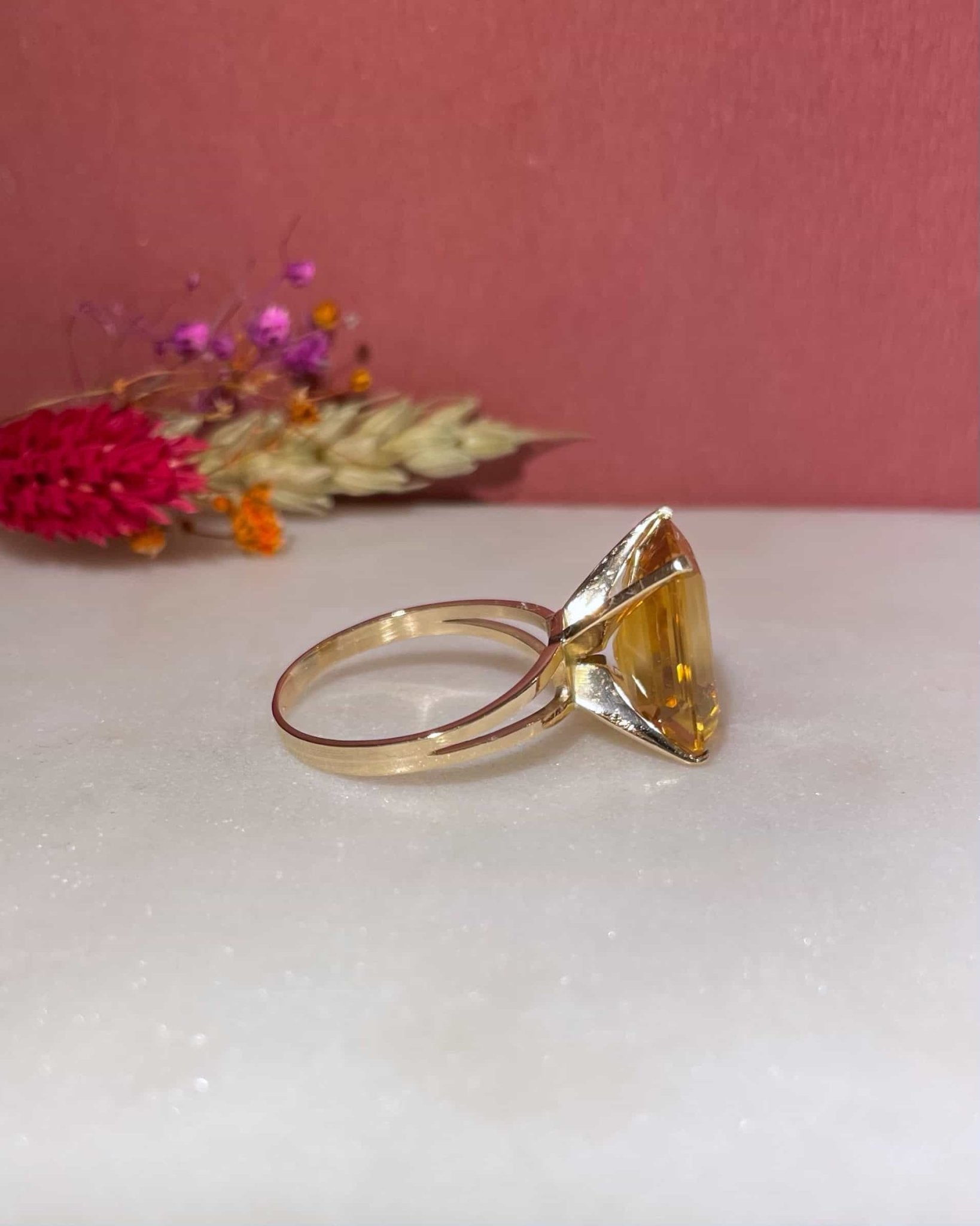 Bague Cocktail Citrine 7.80 carats "Louison" - Elliade Paris