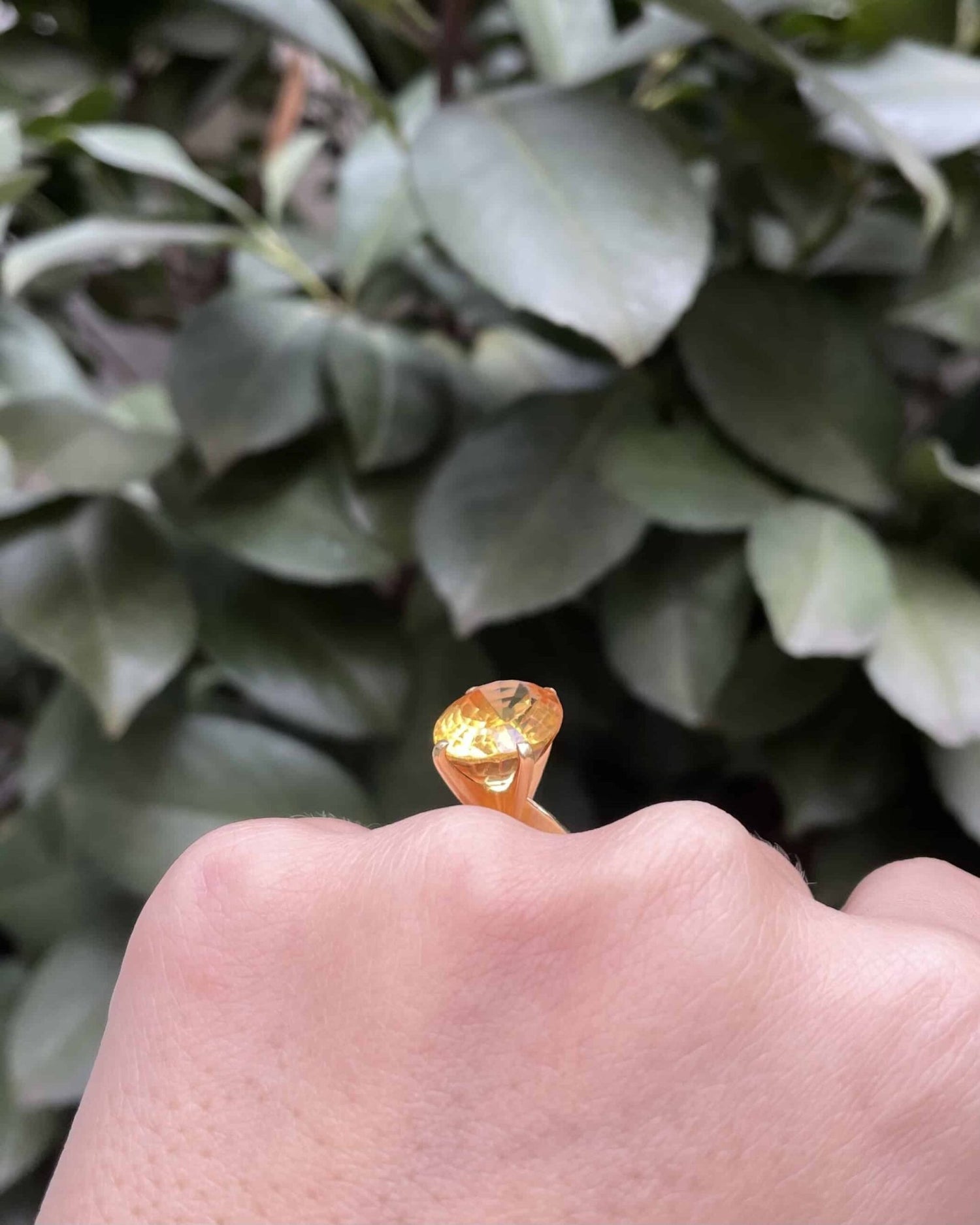 Bague Cocktail Citrine 8.60 Carats "Xyla" - Elliade Paris