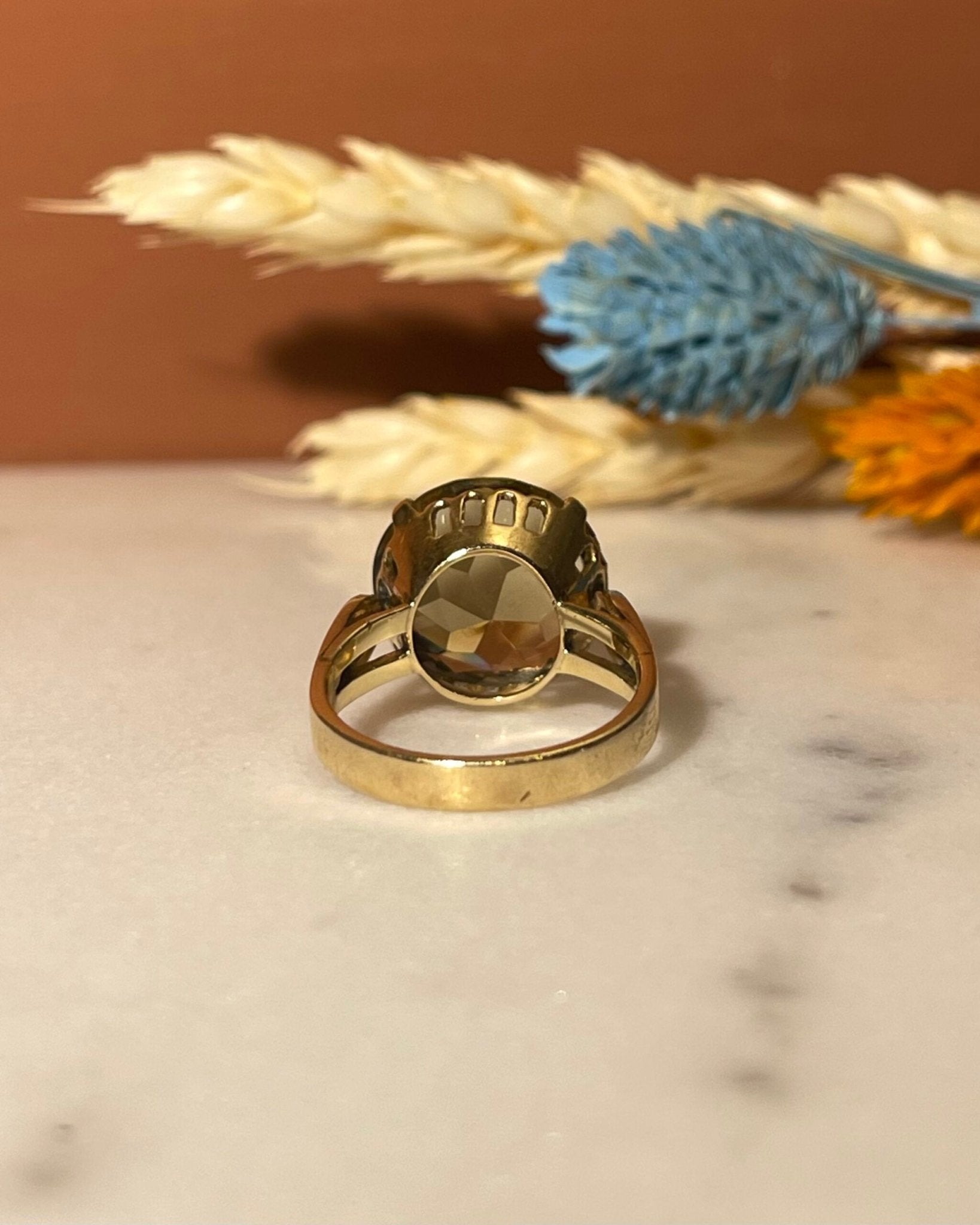 Bague Cocktail Citrine 8.60 Carats "Zita" - Elliade Paris