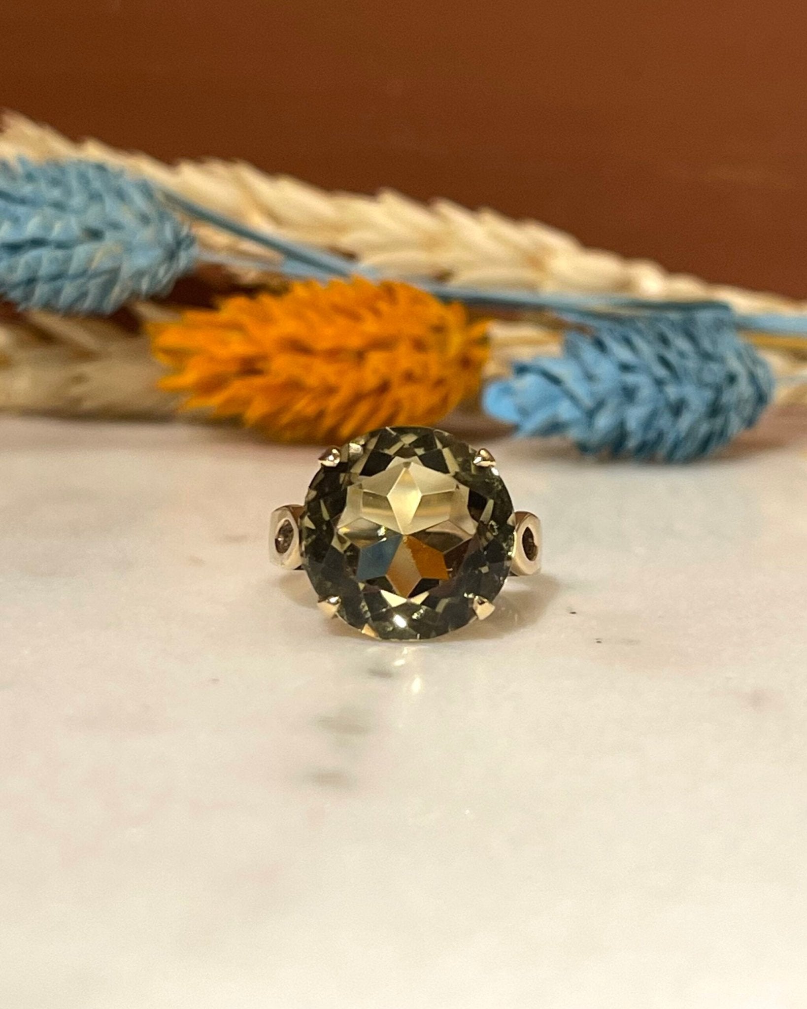Bague Cocktail Citrine 8.60 Carats "Zita" - Elliade Paris