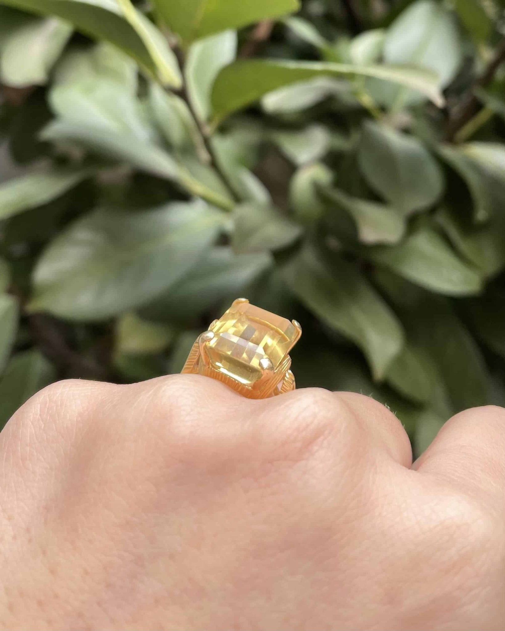 Bague Cocktail Citrine 9.20 Carats "Jury" - Elliade Paris