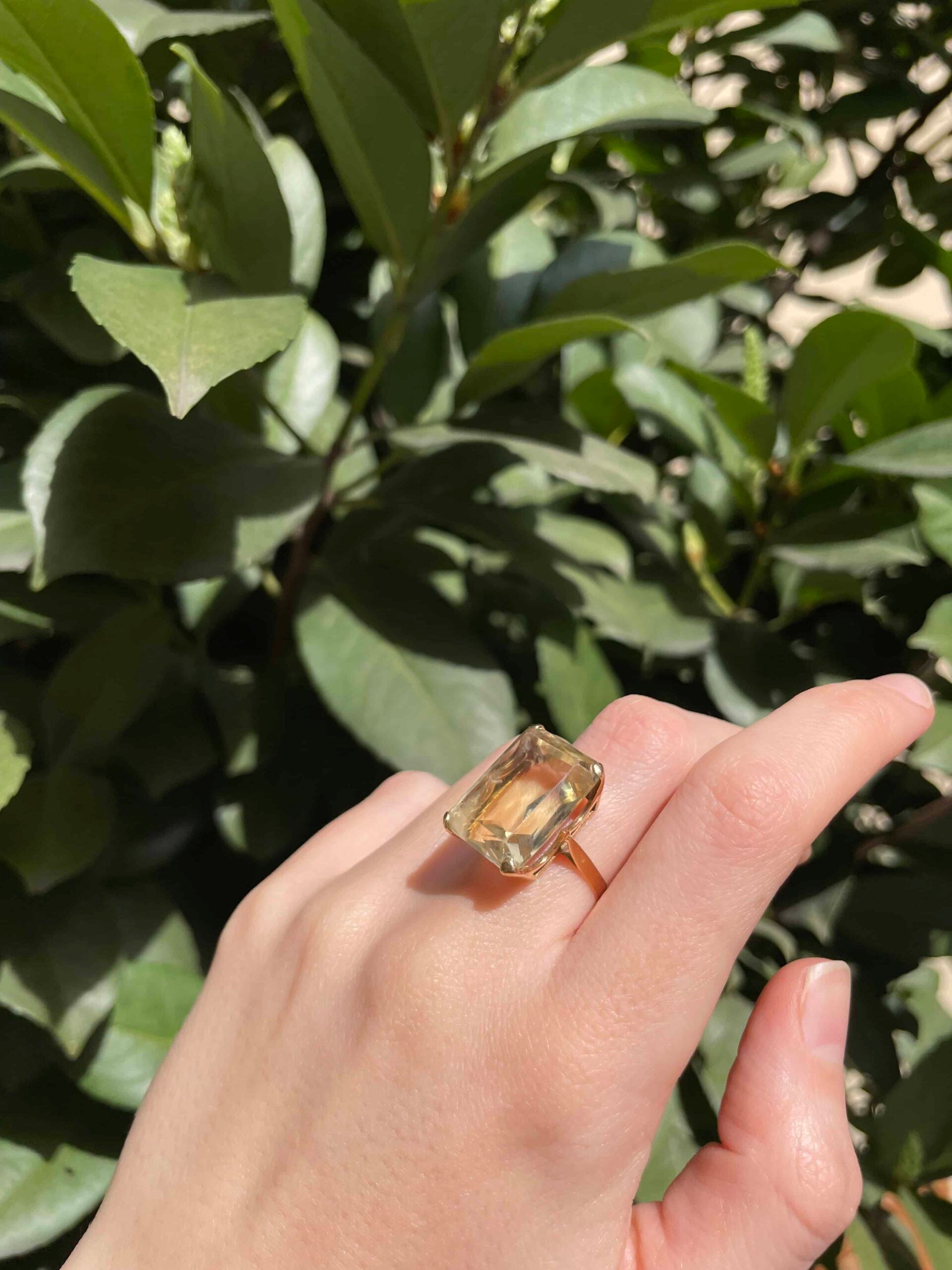 Citrine Cocktail Ring 15.90 carats “Mauricia”