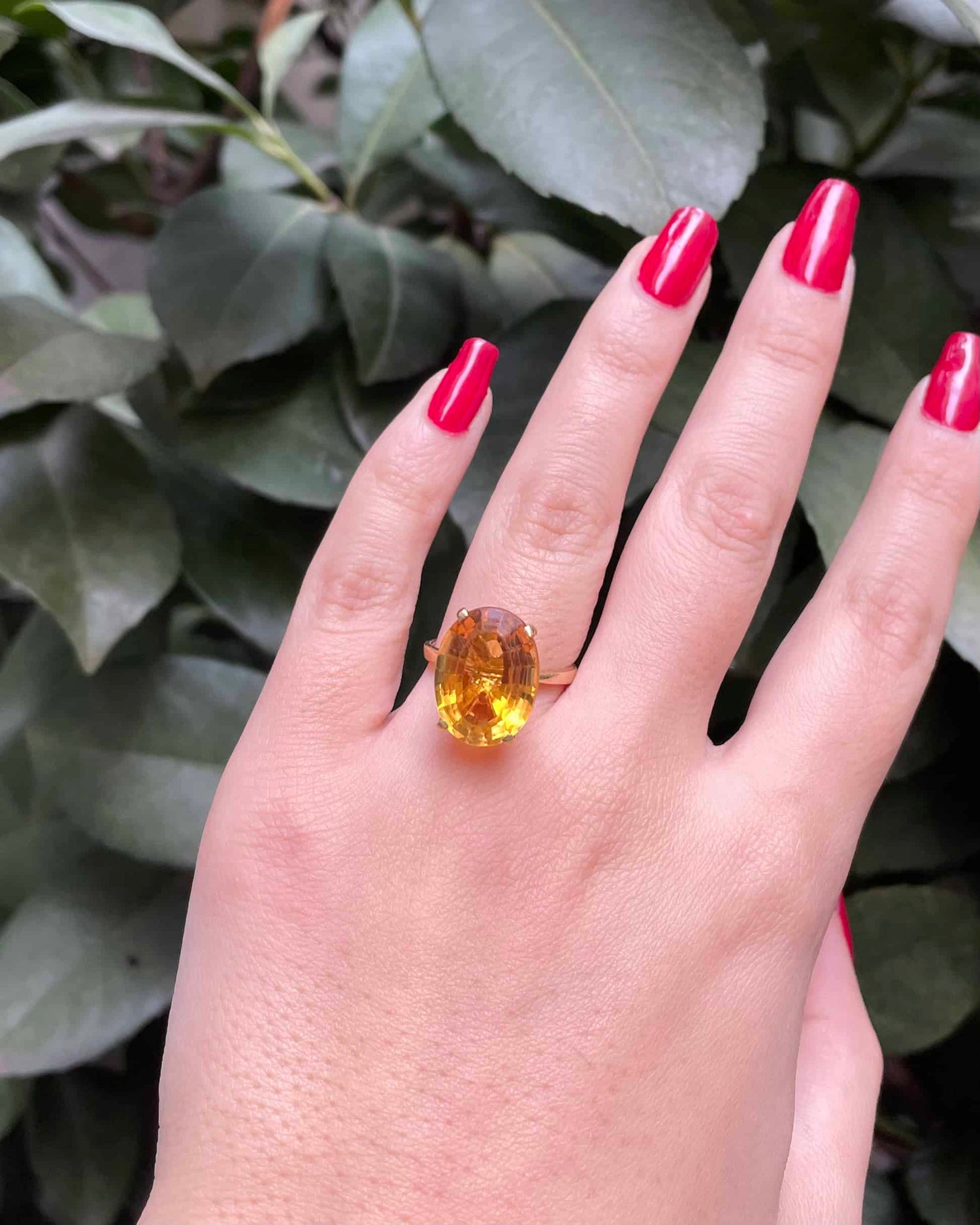 Bague Cocktail Citrine 8.60 Carats "Xyla"