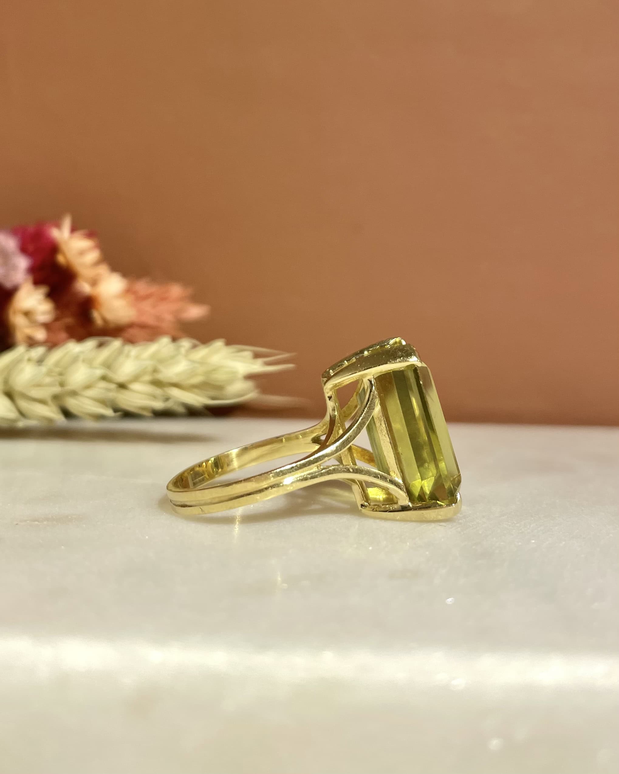 Anillo de cóctel de citrino de 10,80 quilates «Liza»
