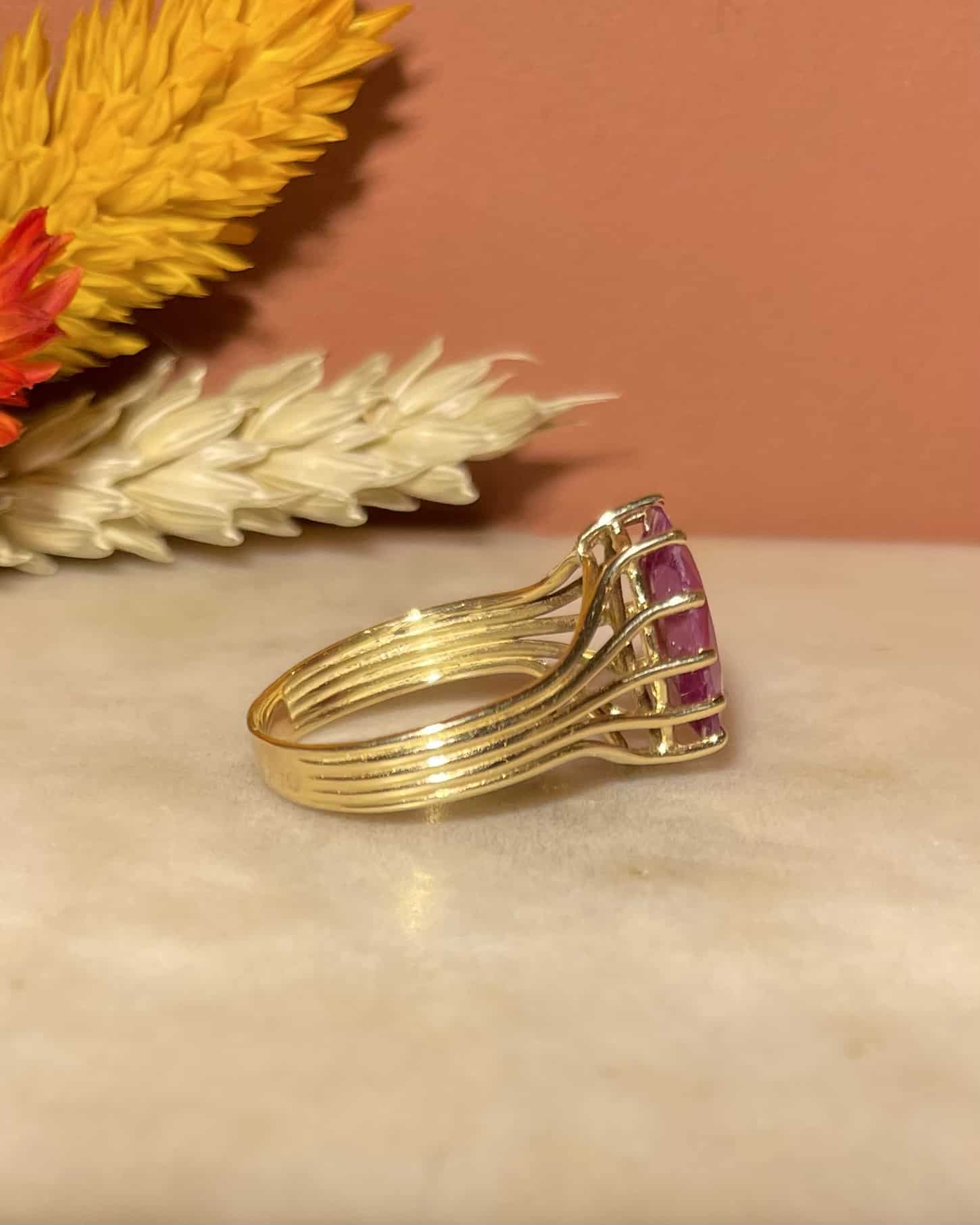 Bague Cocktail Rubis 3 carats "Quinn"