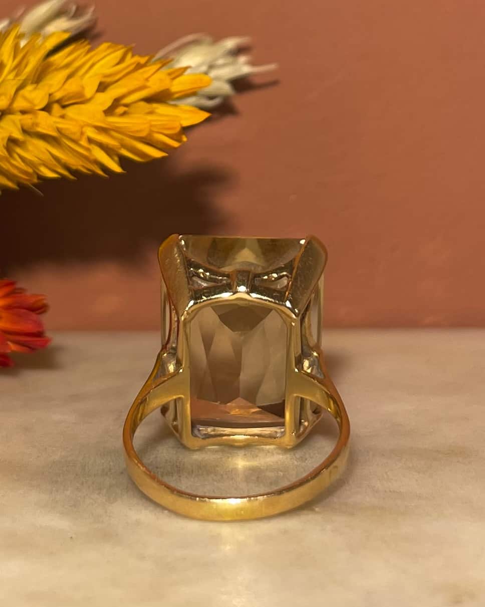 Citrine Cocktail Ring 15.90 carats “Mauricia”