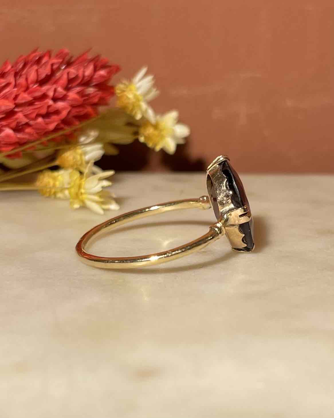 Bague Cocktail Grenat 5 carats "Aviana" - Elliade Paris