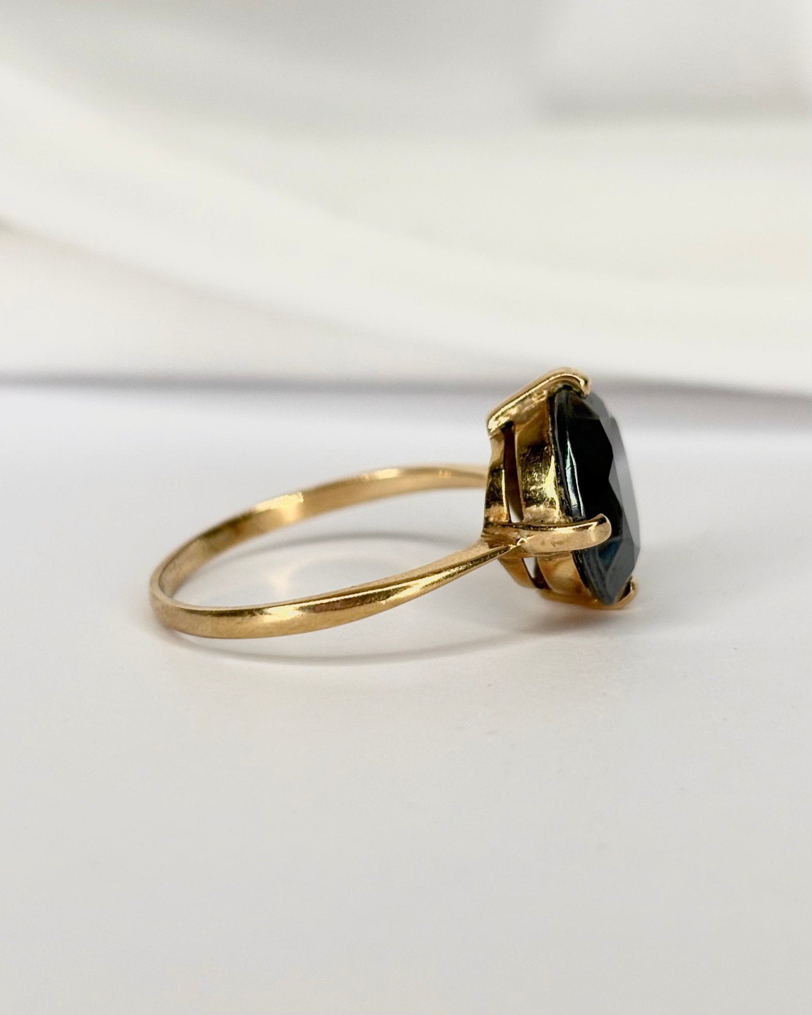 Bague Cocktail Hématite 5 carats "Jane" - Elliade Paris